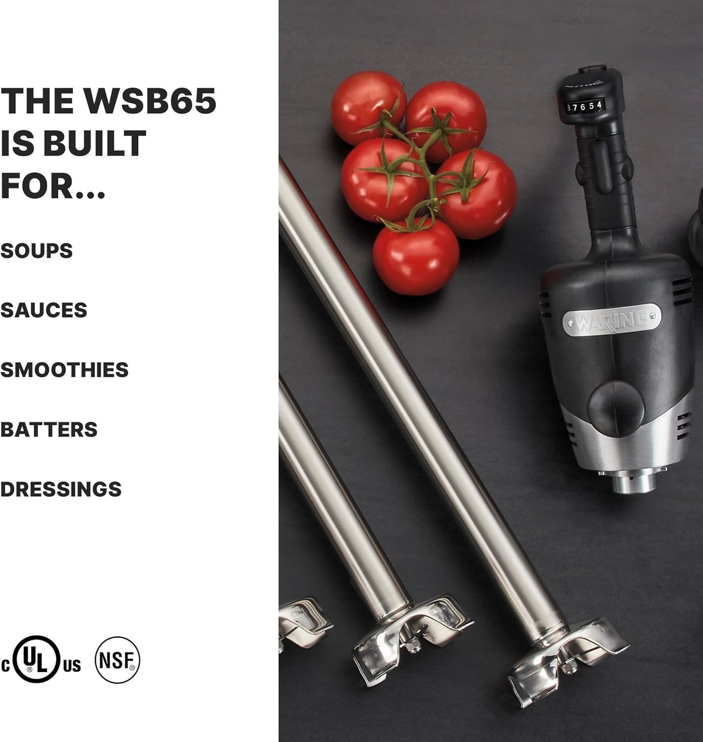 Waring | Big Stik Heavy Duty Immersion Blender | 18” Shaft | 35-gal | WSB65