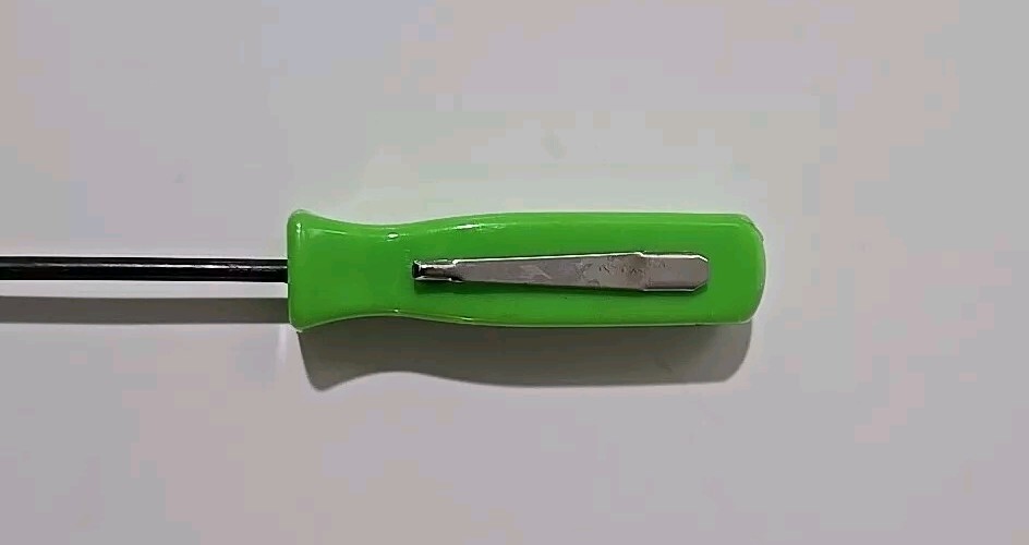 2PK SNAP ON TOOL BOX LOGO EMBLEM Chrome Plastic Badge Decal 8"+2 Green Pry Bar !