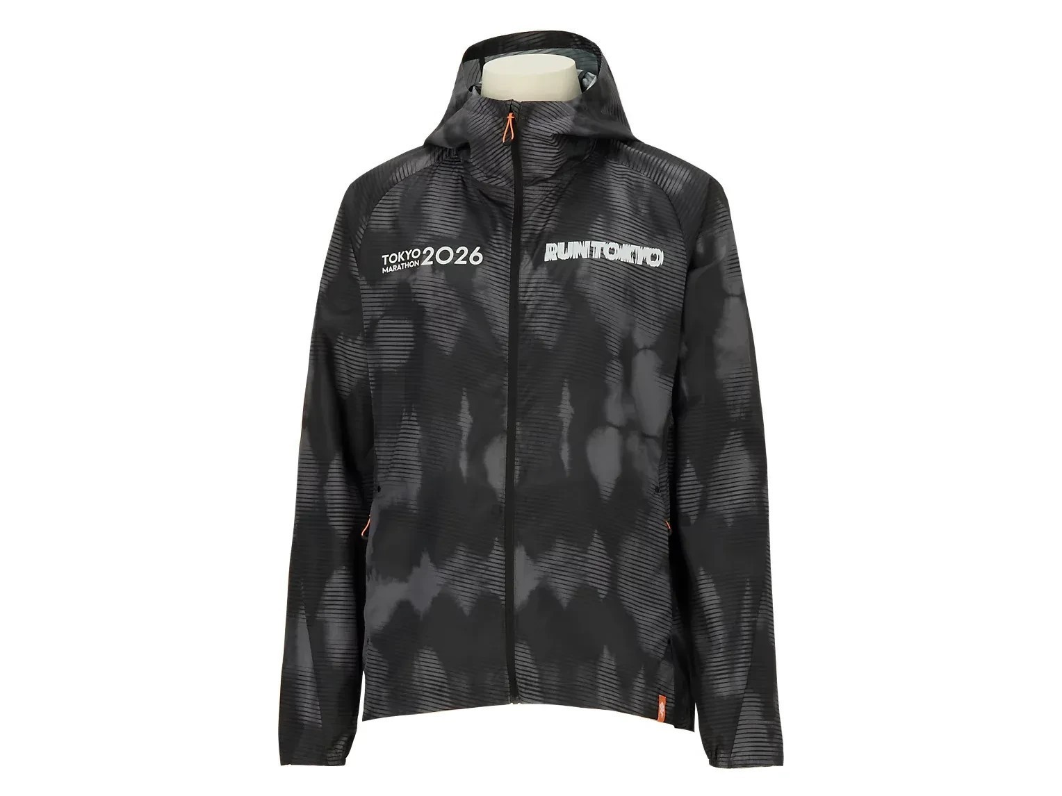 ASICS TOKYO MARATHON 2026 Limited Fade JACKET PERFORMANCE BLACK NEW USA SHIPPER!