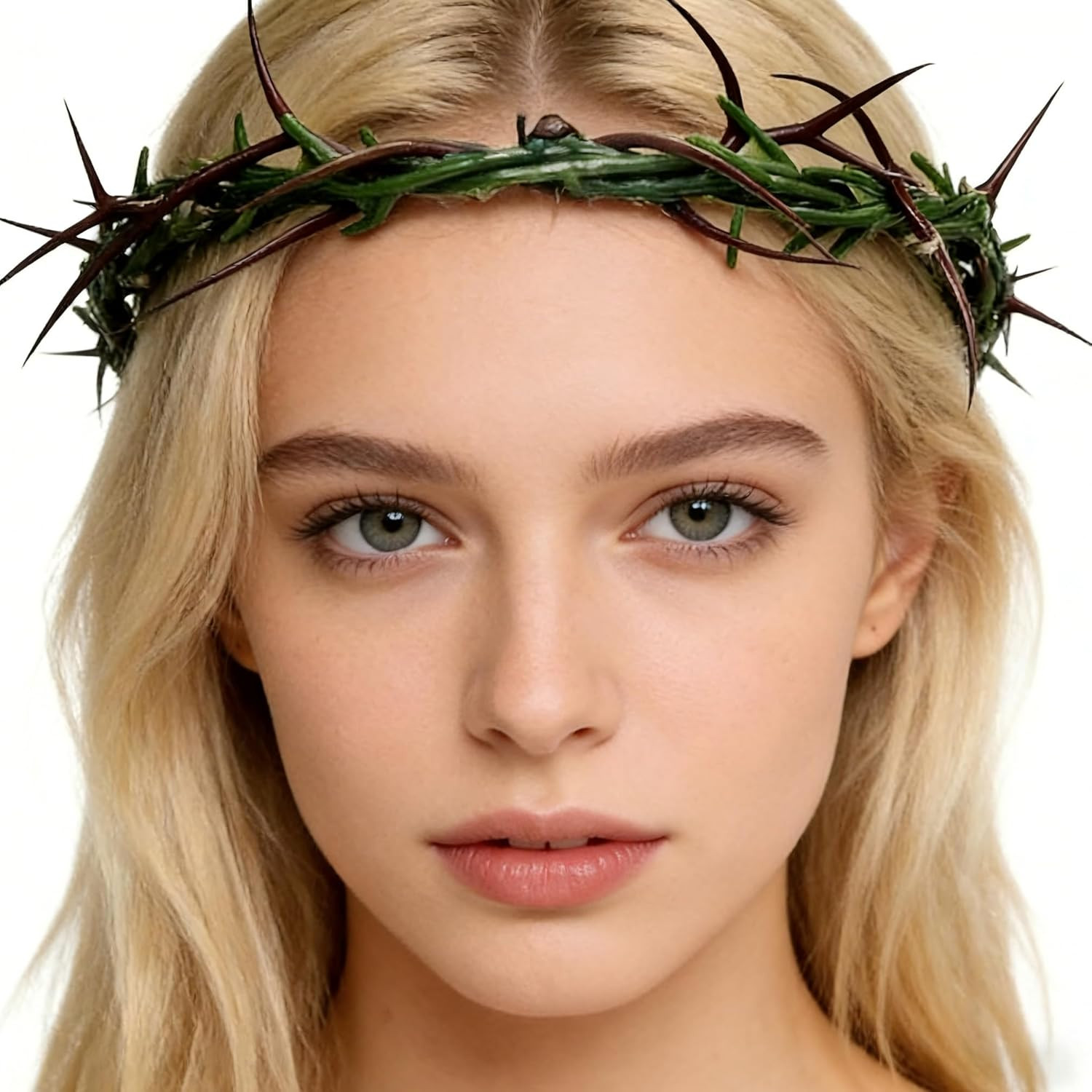 Wearable Crown of Thorns Life Size 8’’ Diameter, Decoration for Home and Church