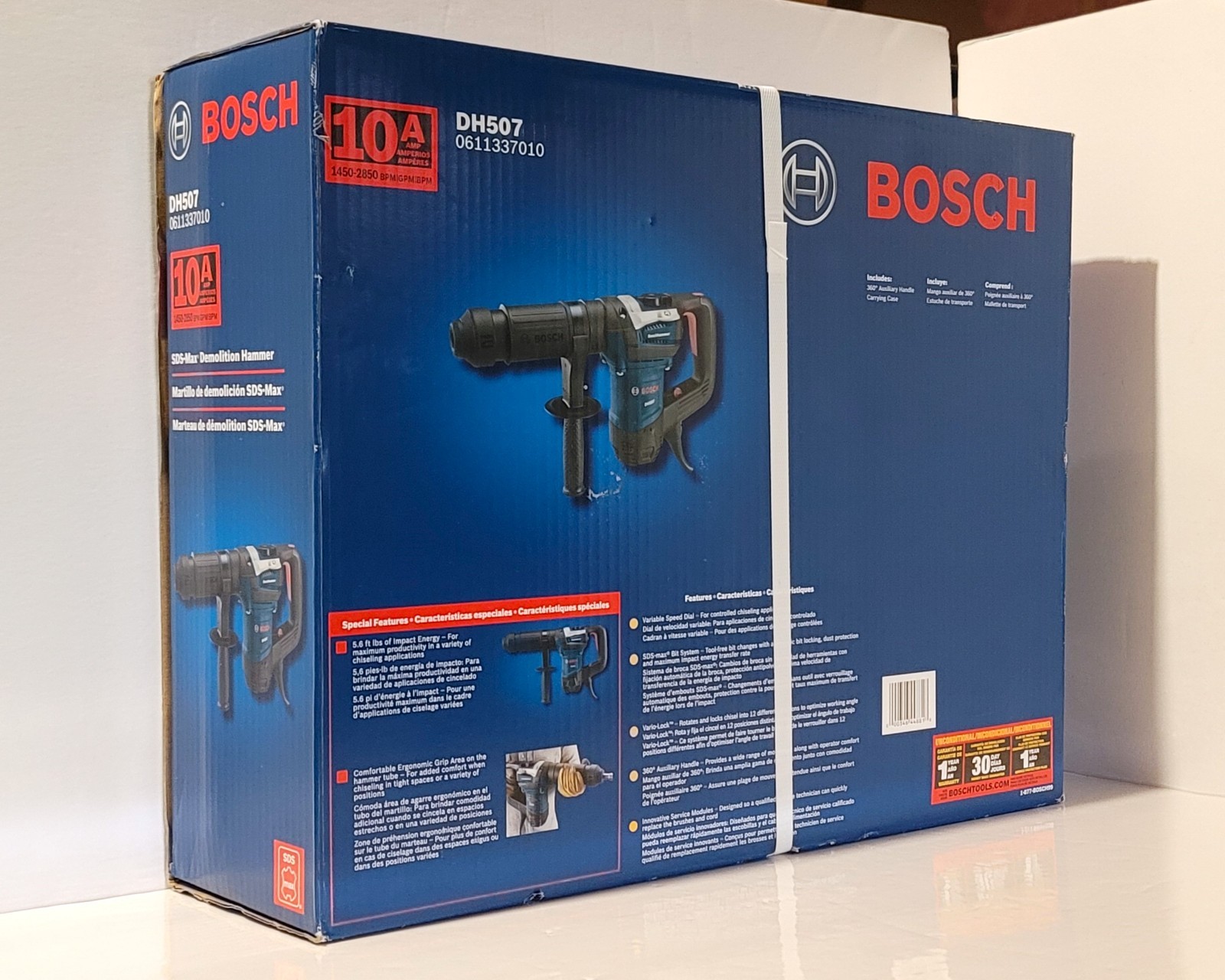 Bosch DH507 SDS-Max Corded Concrete Demolition Hammer Chipper Chipping Gun NEW