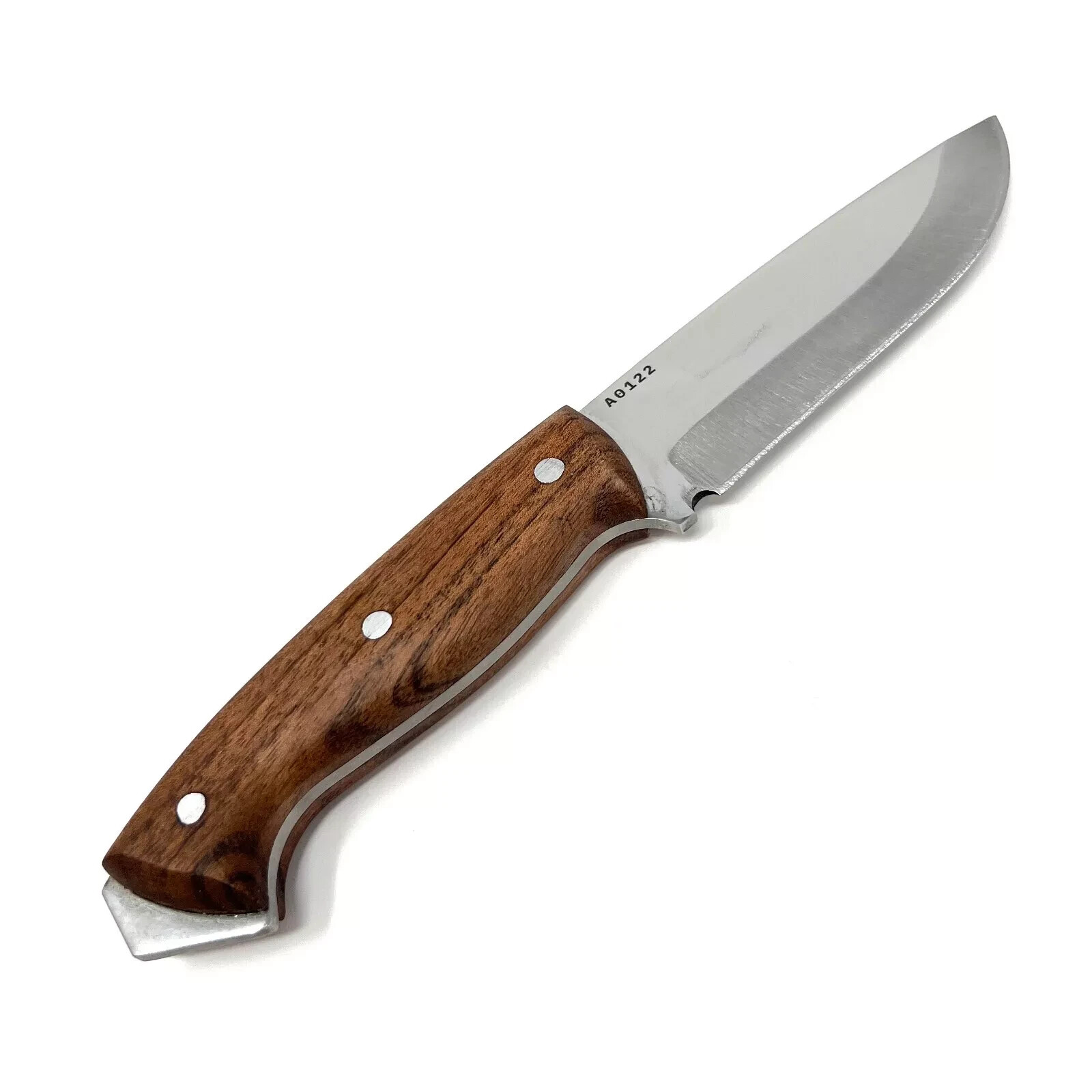 OHIY Handmade Bushcraft Knife 4116 German Steel 4-1/4in Blade, Leather Sheath