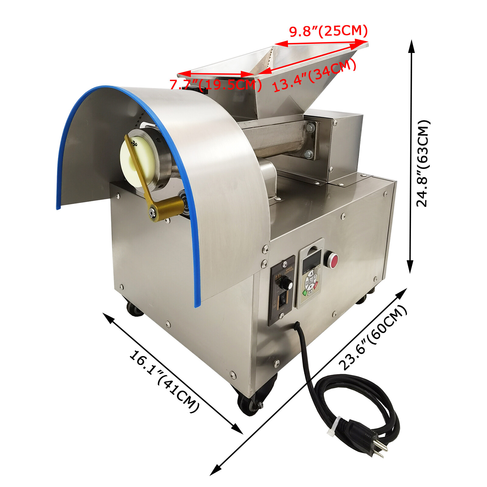 Commercial 110V Electric Automatic Dough Divider Dough Cutter 1g-300g 14 Molds