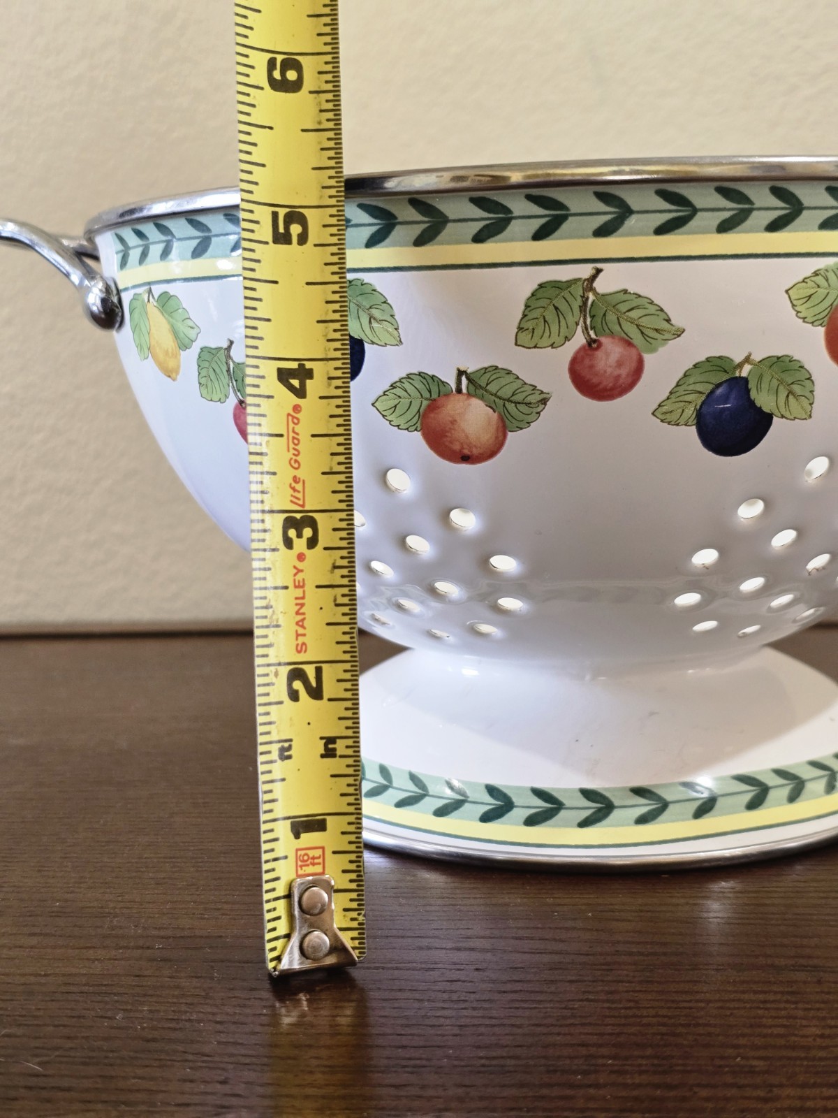 Villeroy & Boch French Garden Fleurence Metal Colander #1748