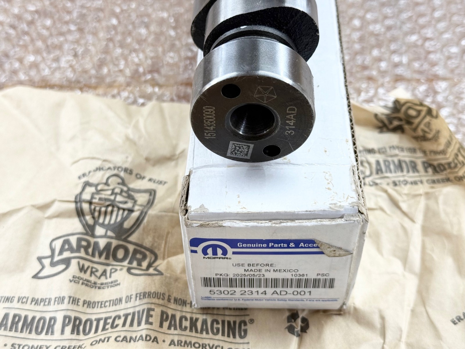 5.7L ENGINE CAMSHAFT for 2009-2018 DODGE RAM 2500 RAM 3500 OEM MOPAR 53022314AD