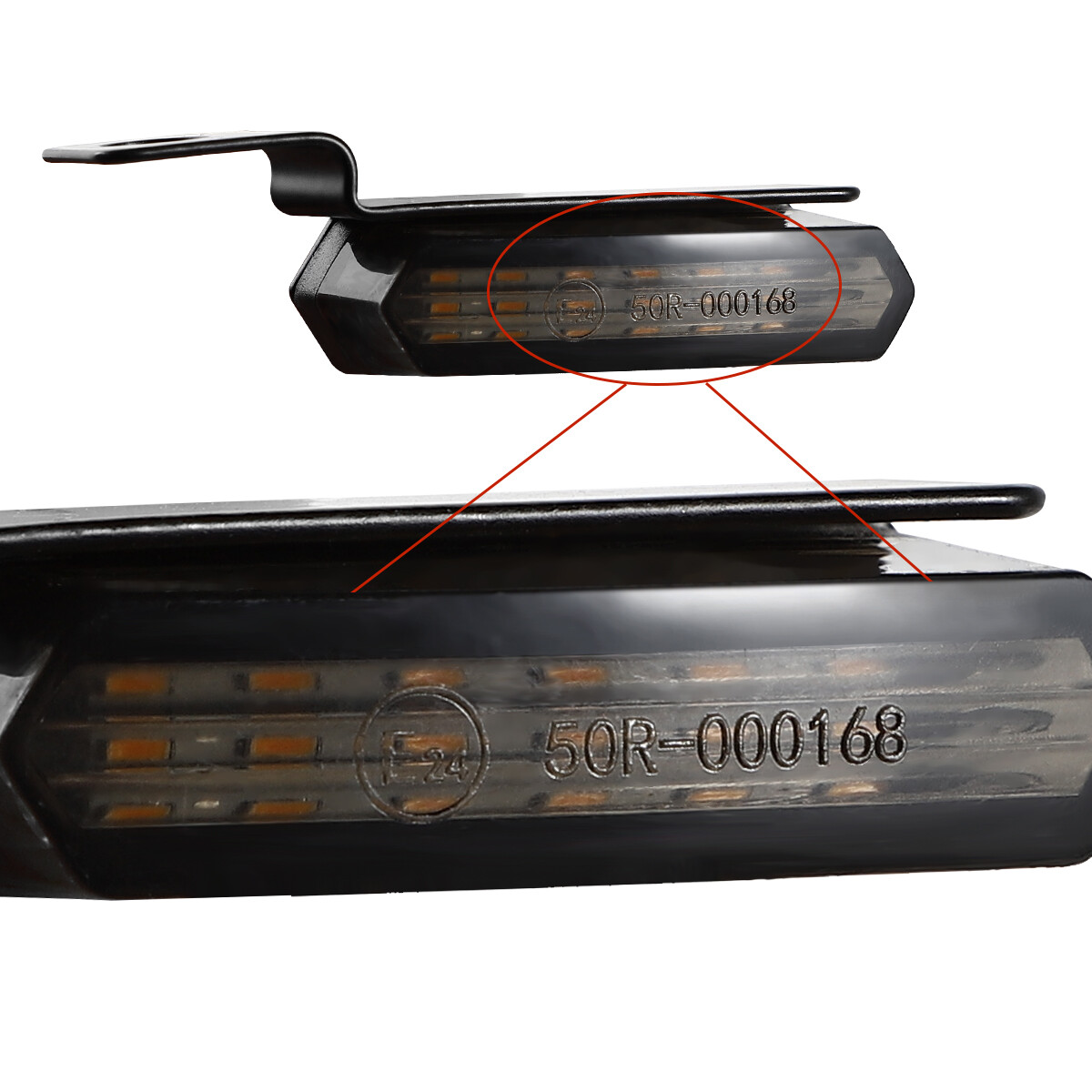 2Pcs Mini Motorcycle LED Turn Signal Blinker Handlebar Light For Harley Davidson