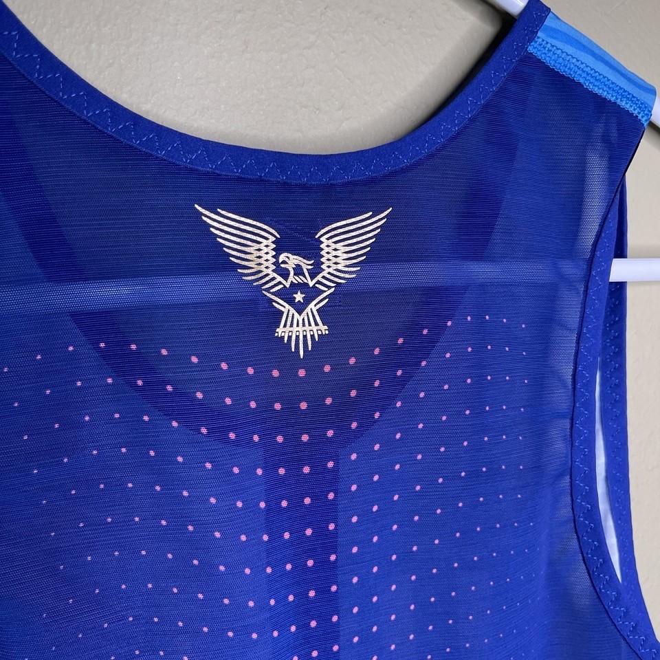 Men's L 🔥 Nike Pro Elite Team USA Olympics Speedsuit Track Made USA 898156-xxx