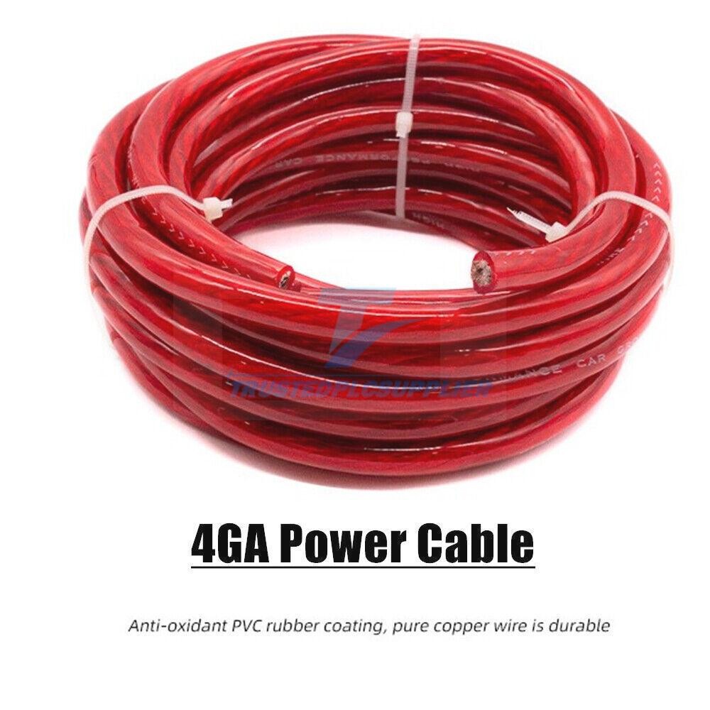 2300W 4 Gauge Car Audio Cable Kit Amplifier Install Amp RCA Subwoofer Sub Wiring