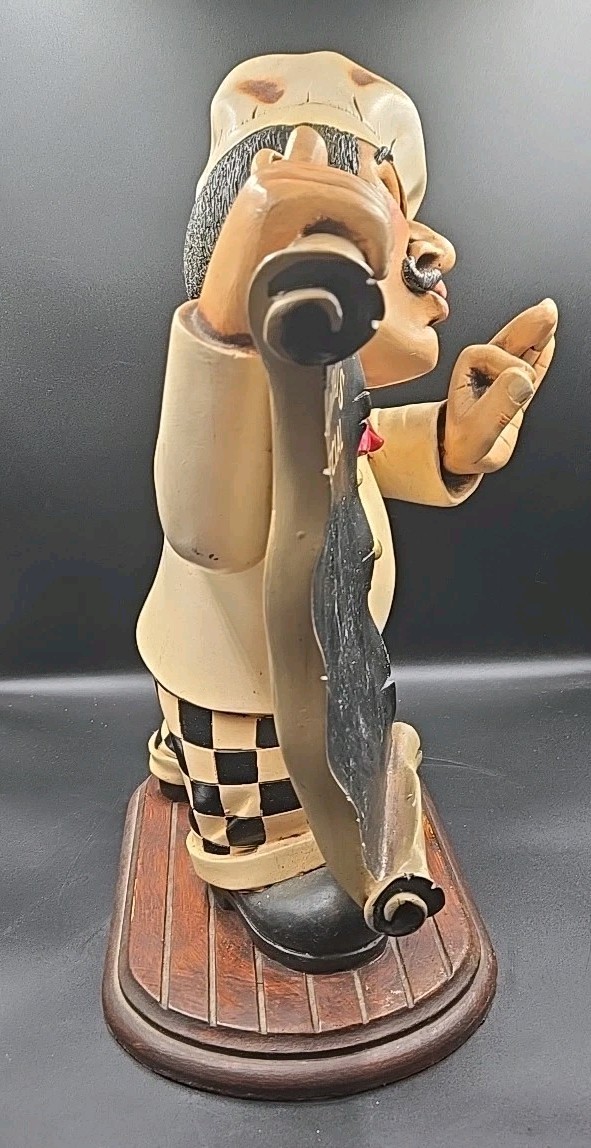 Peter Mook Pastry Cook Menu Display Chalkboard Restaurant Decor 18 inches Tall