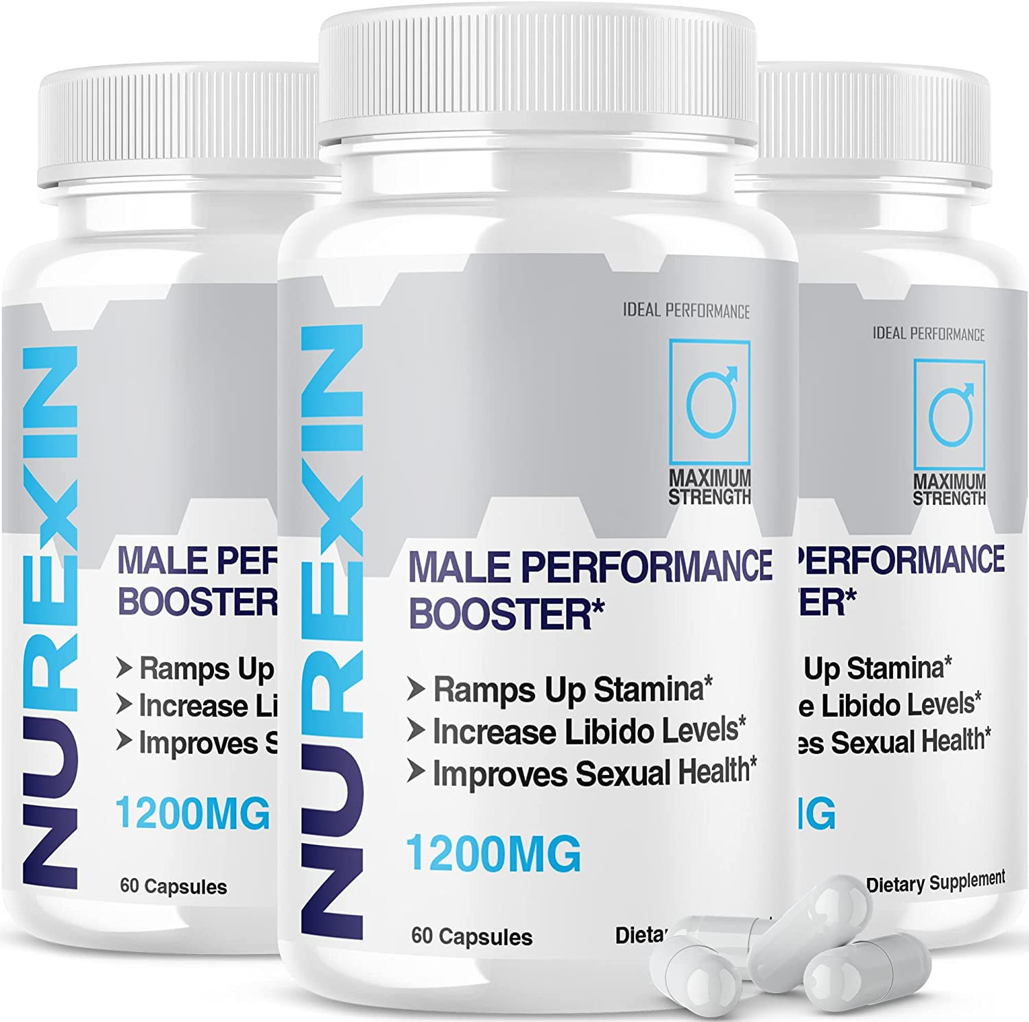 (3 Pack) Nurexin Pills Nurexin 500 Nurexin Boost (180 Capsules)