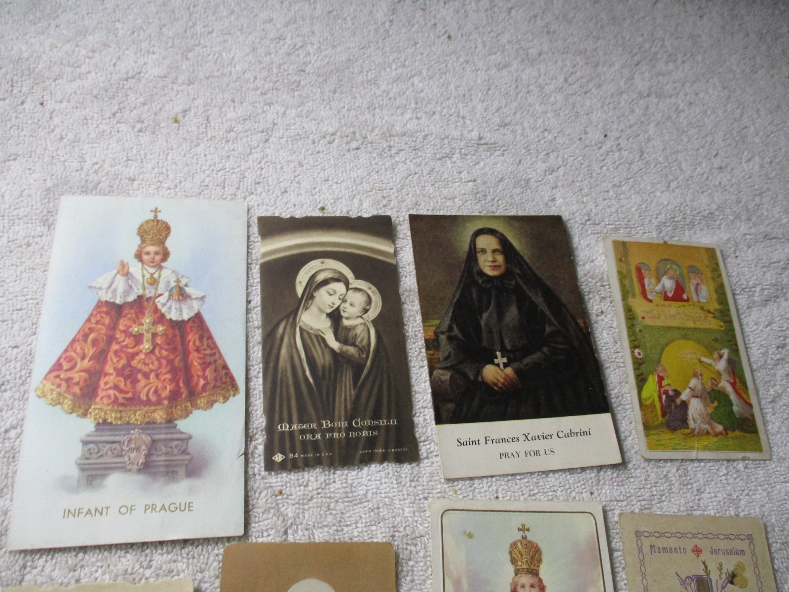 12 VINTAGE RELIGIOUS PRAYER HOLY CARDS catholic Christian 1930s-40s