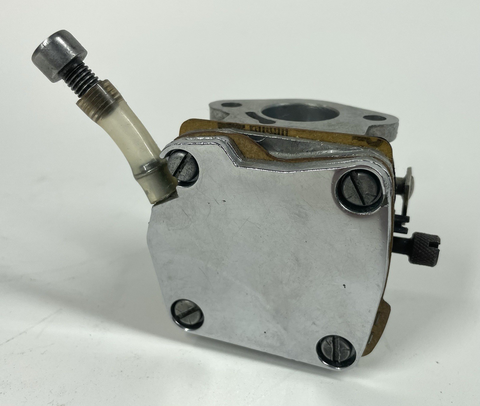 McCulloch Flat Back Chrome Carburetor 48890A Engine Go Kart Vintage Racing MC