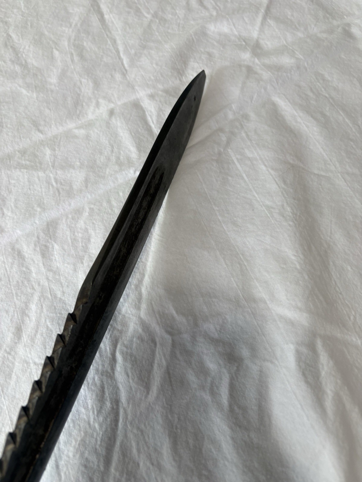 Swiss Vetterli Neuhausen Saw back Bayonet S.J.C. NEUHAUSEN 24"