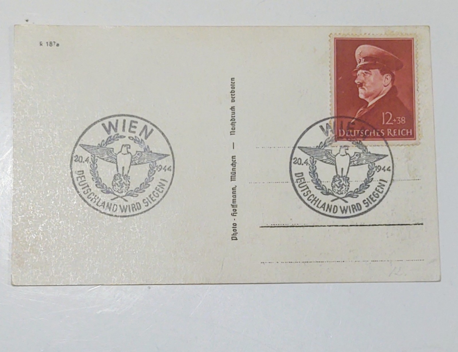 SS-Obergruppenführer General Sepp Dietrich Vintage WW II Postcard POSTMARK 1944