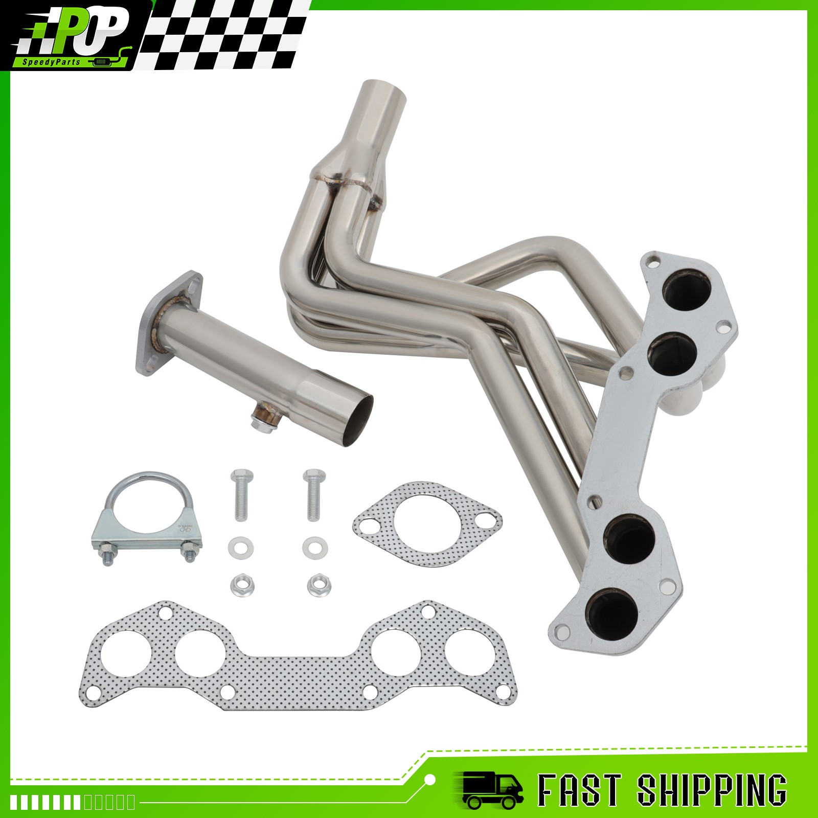 SS Exhaust Manifold Performance Header Fits Mazda B2000 B2200 86-93 2.0L 2.2L