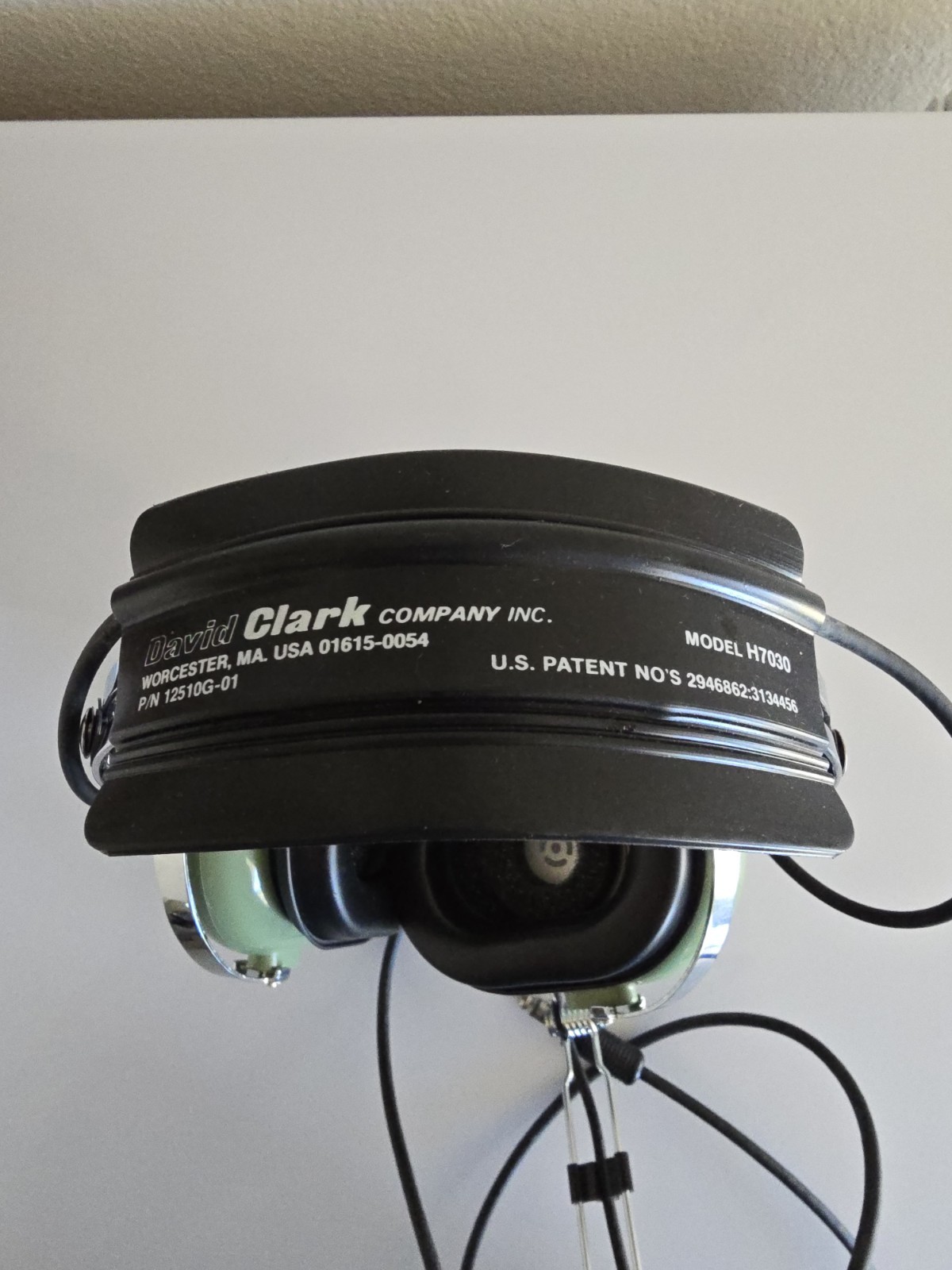 David Clark Headset Model H7030 Aviation Headset with Microphone