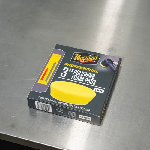 3" Meguiars Yellow Foam Polishing Pads | 3 Pack | For DA & Rotary