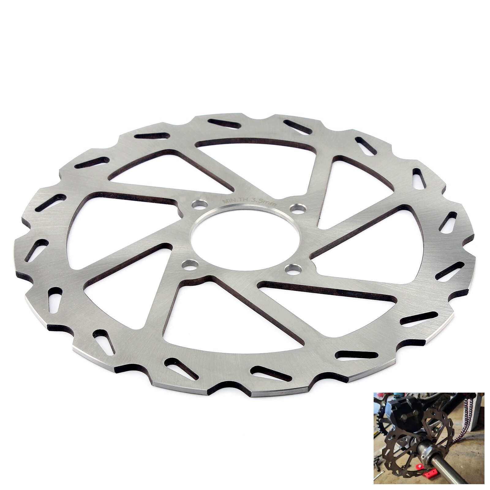 Rear Brake Disc Rotor For Yamaha Warrior 350 YFM350X 1990-2004 2000 2001 2002 03