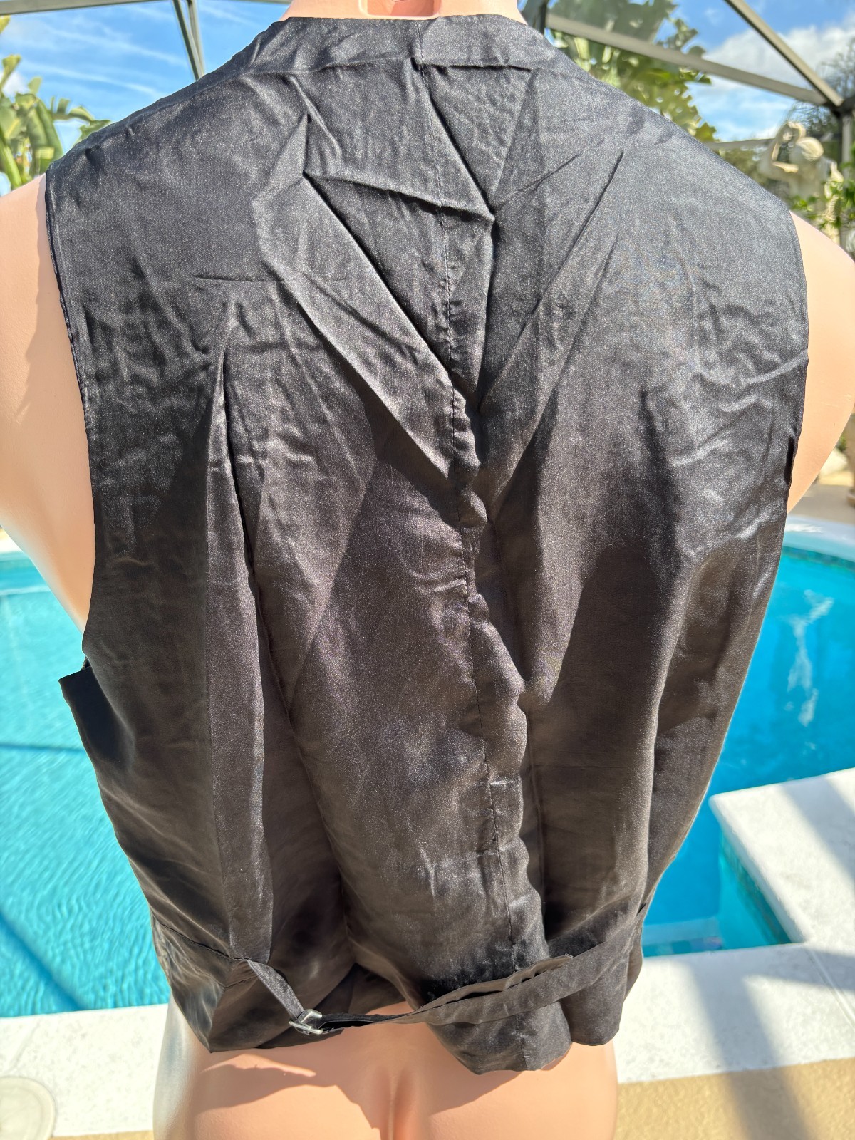 Bruno Silk Vest Waistcoat Mens M Medium Formal