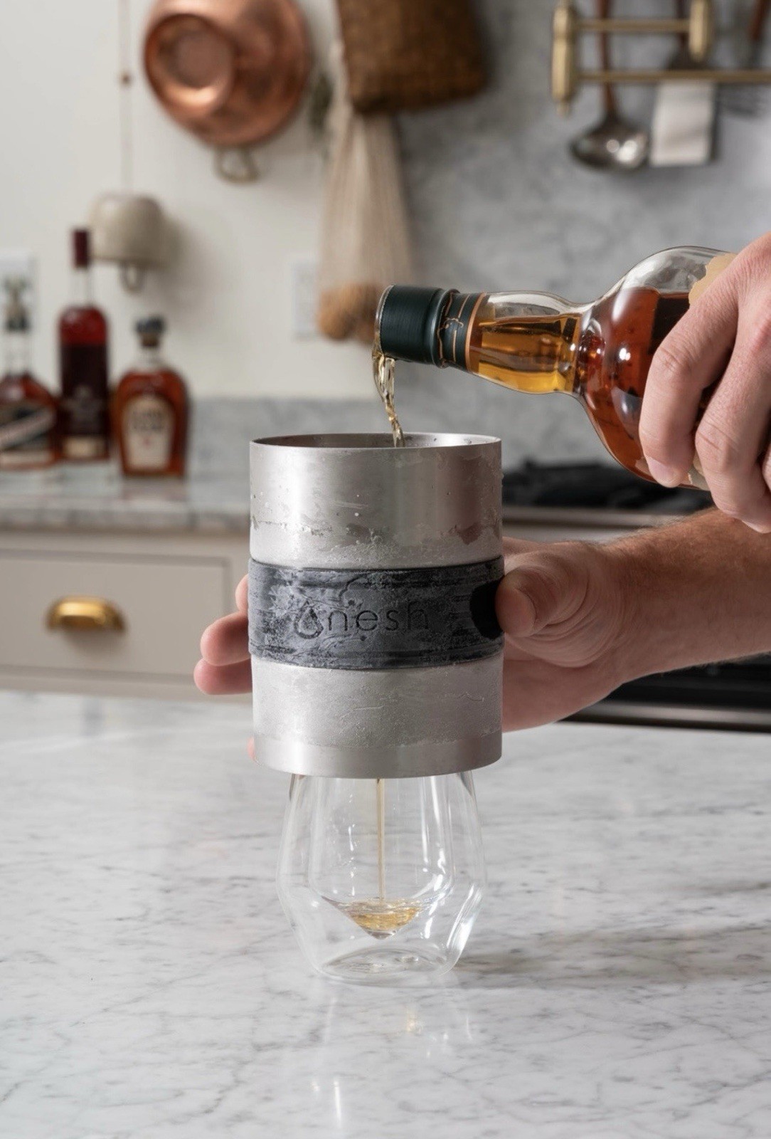 Nesh Whiskey Chiller - Chill Instantly Without Dilution - 36°F in 15 Seconds