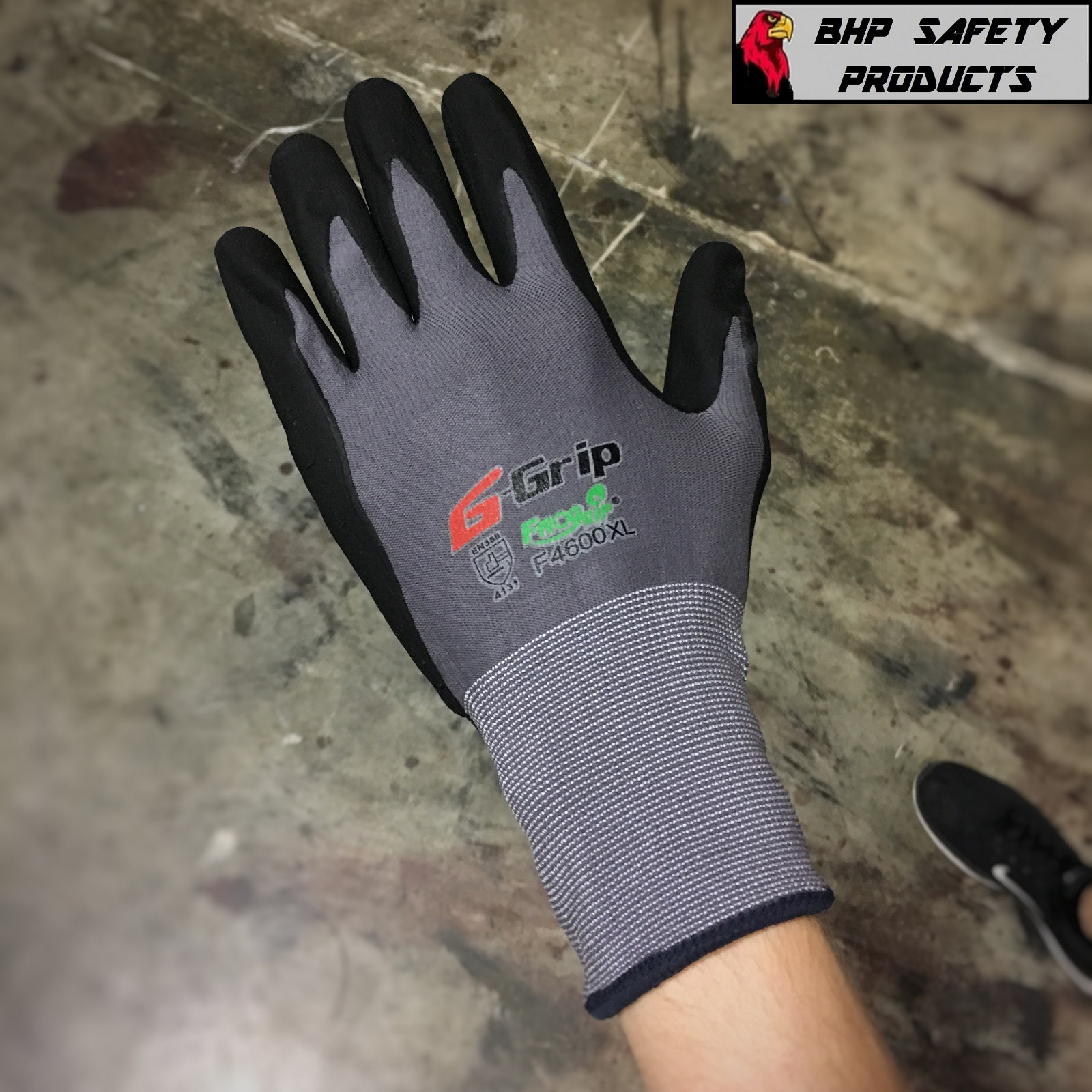 G-Grip Work Gloves Foam Nitrile Micro Foam-Palm Coated F4600 (144 PAIRS / CASE)