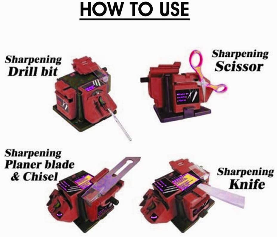 Universal Sharpening Station, Multifunctional Sharpener for Drill Knife Chisel