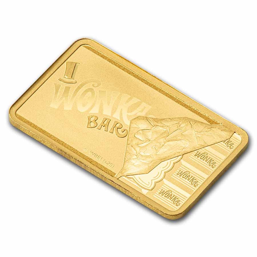 1 gram Gold Bar - PAMP Willy Wonka Bar
