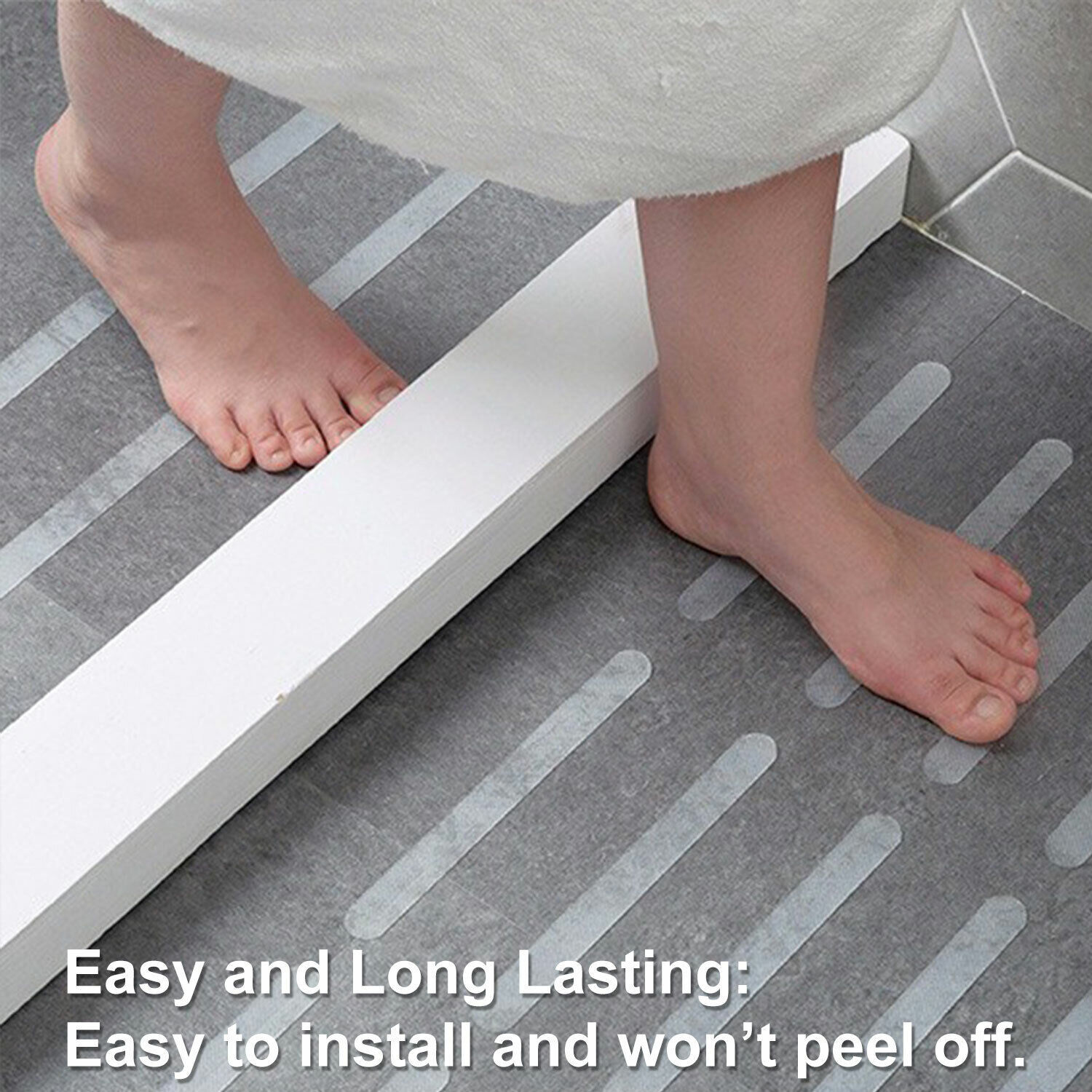 Bath Tub Shower Stickers Anti Slip Grip Strips Home Non-Slip Safety Floor Treads