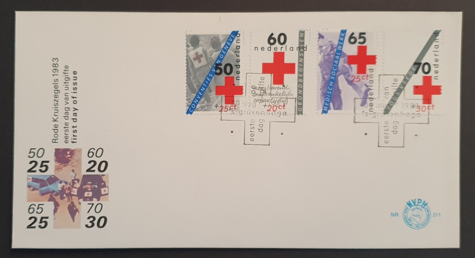 Netherlands stamp 1983 Red Cross First Day Cover