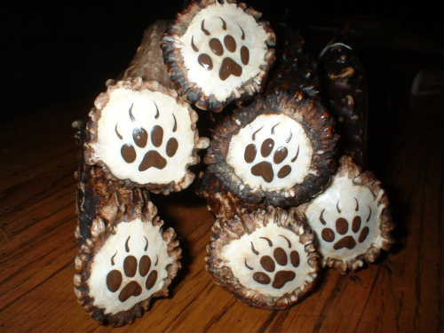 Large Triple Flow Obsidian Fox Ear Knife Flint Knapping Black Powder COA