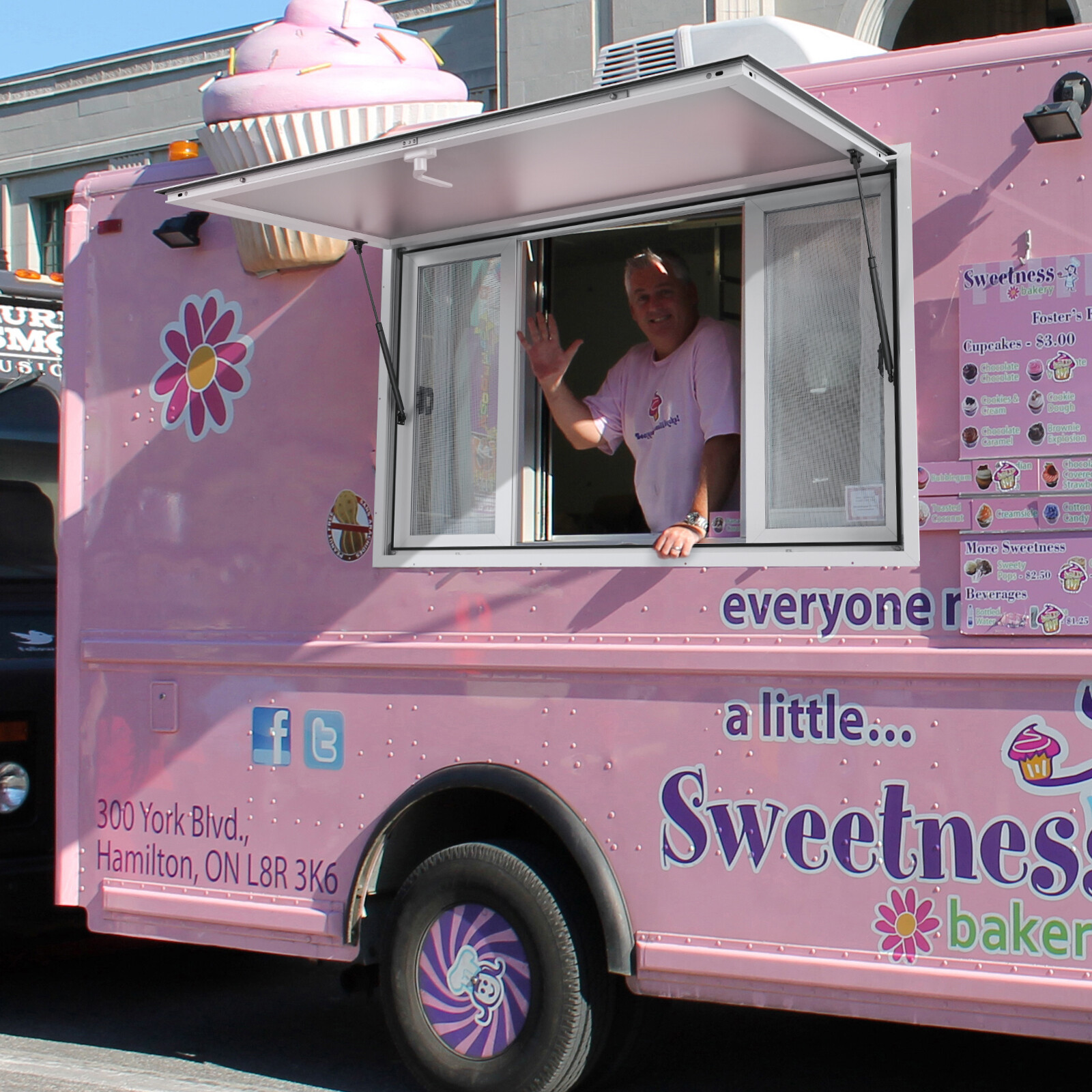 48"L x 36"W Concession Stand Serving Window Food Truck Service Awning