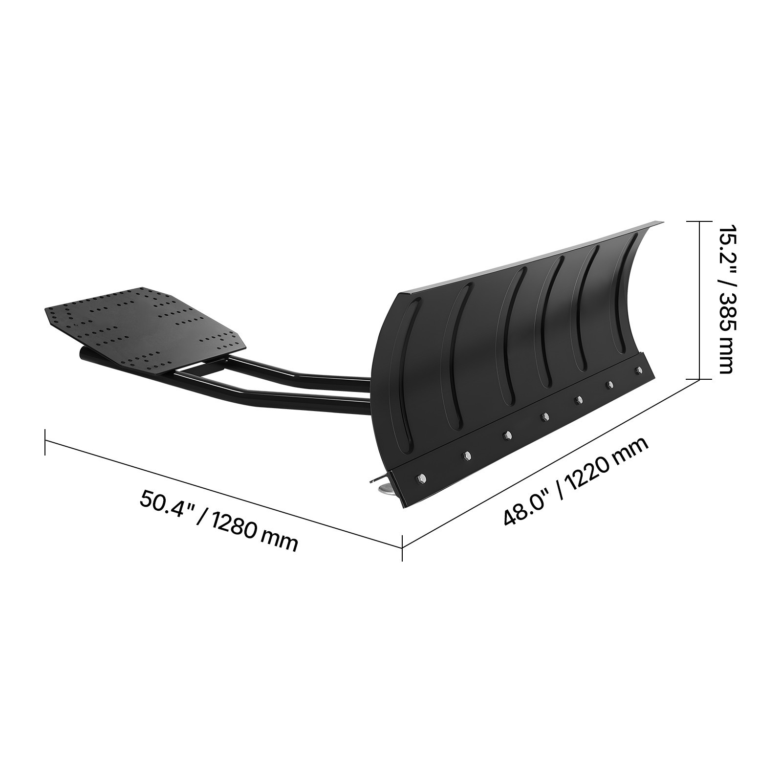 Uimoso Universal UTV ATV Snow Plow Blade Kit 48" 60" 43" / 60" / 72" Adjustable