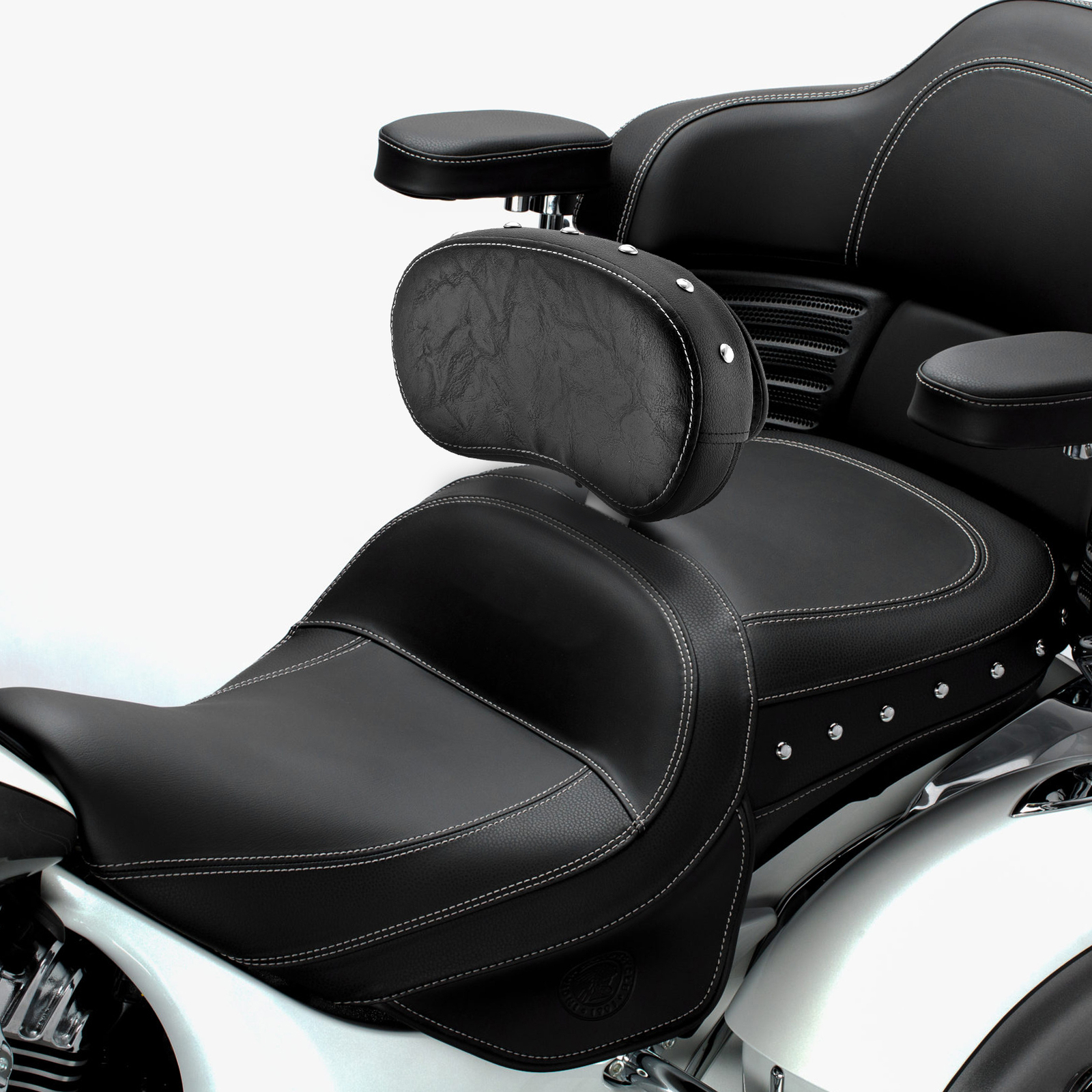 For 2020-2024 Indian Challenger Pursuit Driver Rider Backrest + Mounting Bracket