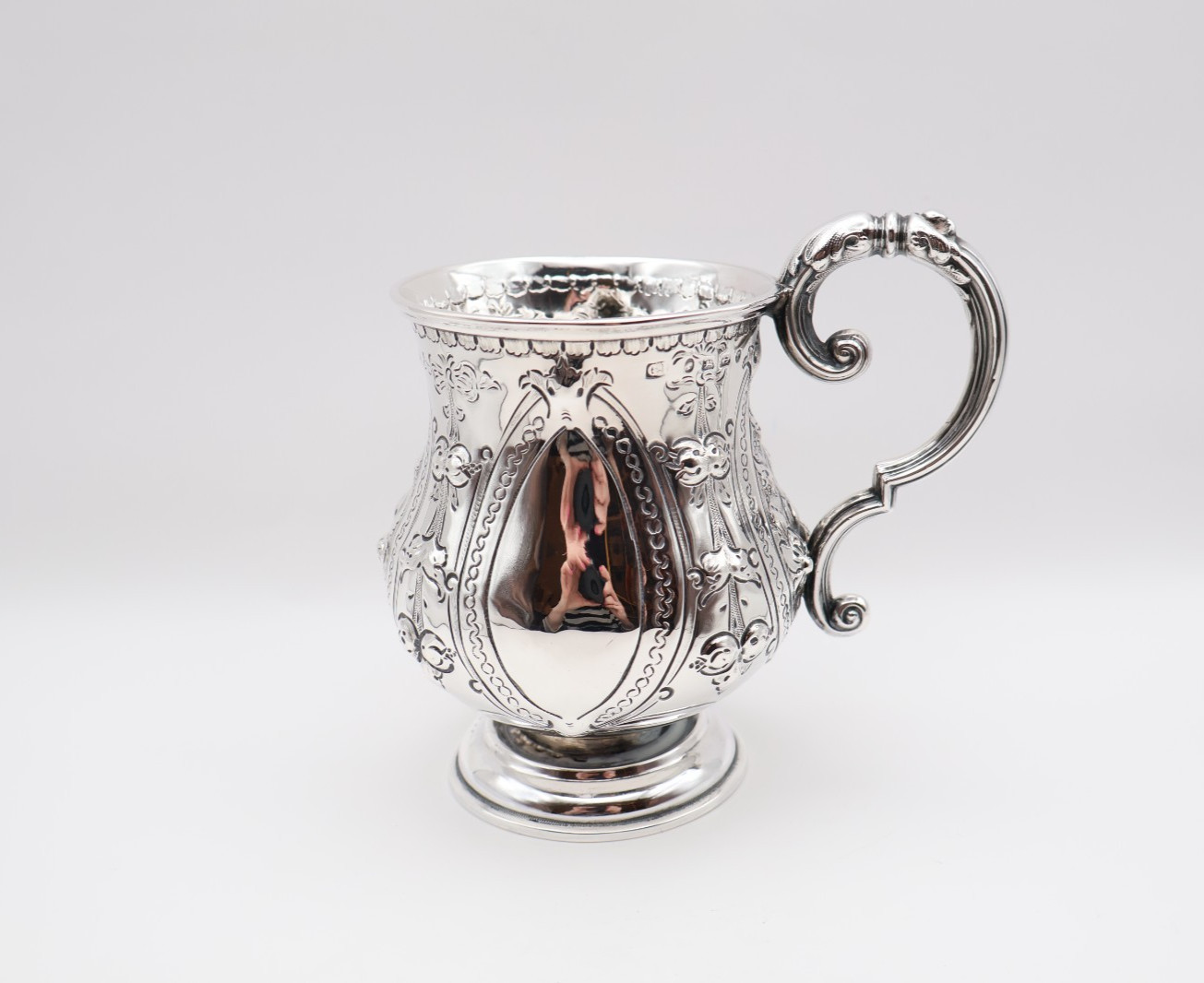 Heavy Quality Antique Victorian Solid Silver Tankard Cup Birmingham 1868