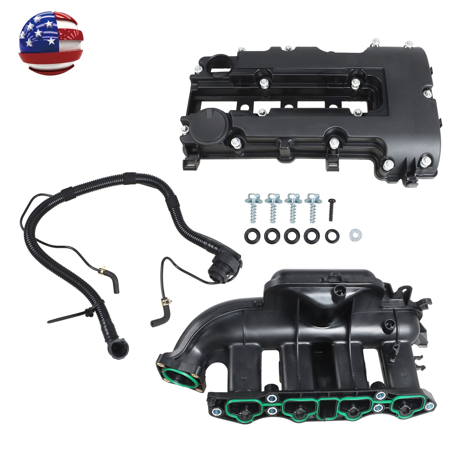 Intake Manifold & Valve Cover for Chevrolet Cruze Sonic 1.4L Turbo 2011-20