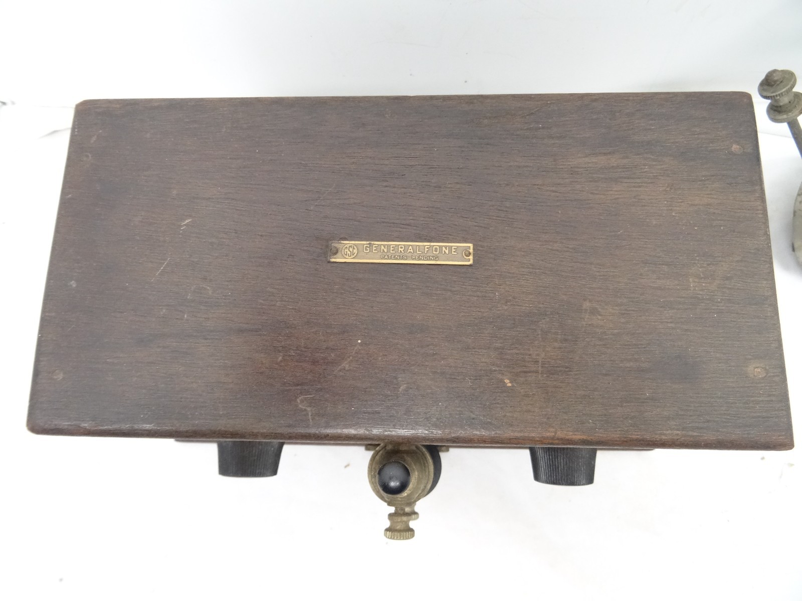 generalfone crystal radio rare with head phones