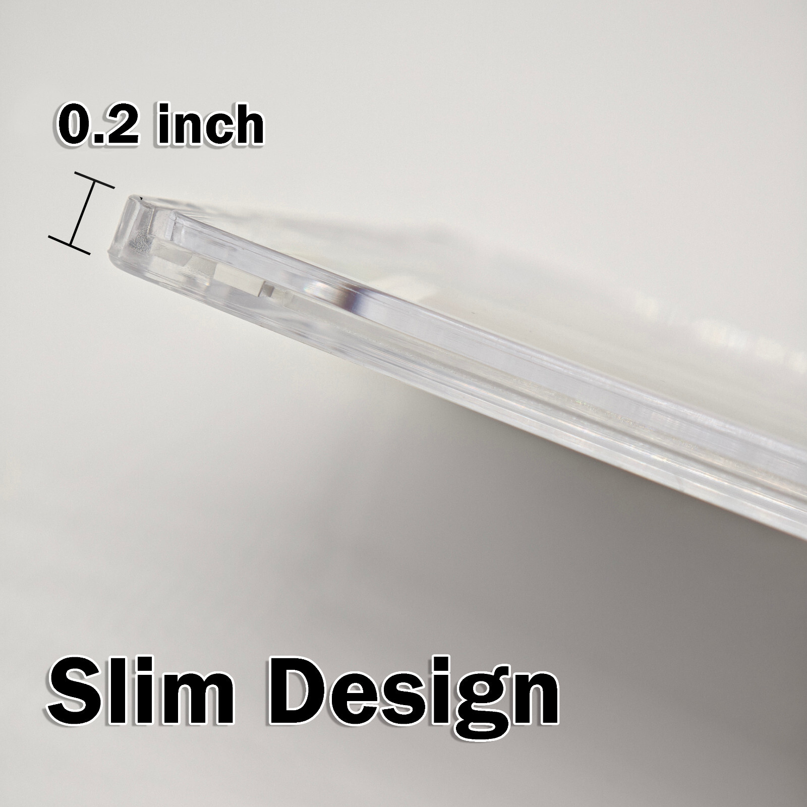 100 Pack Magnetic Trading Sports Card Holders Slim 35pt One-Touch UV Protection