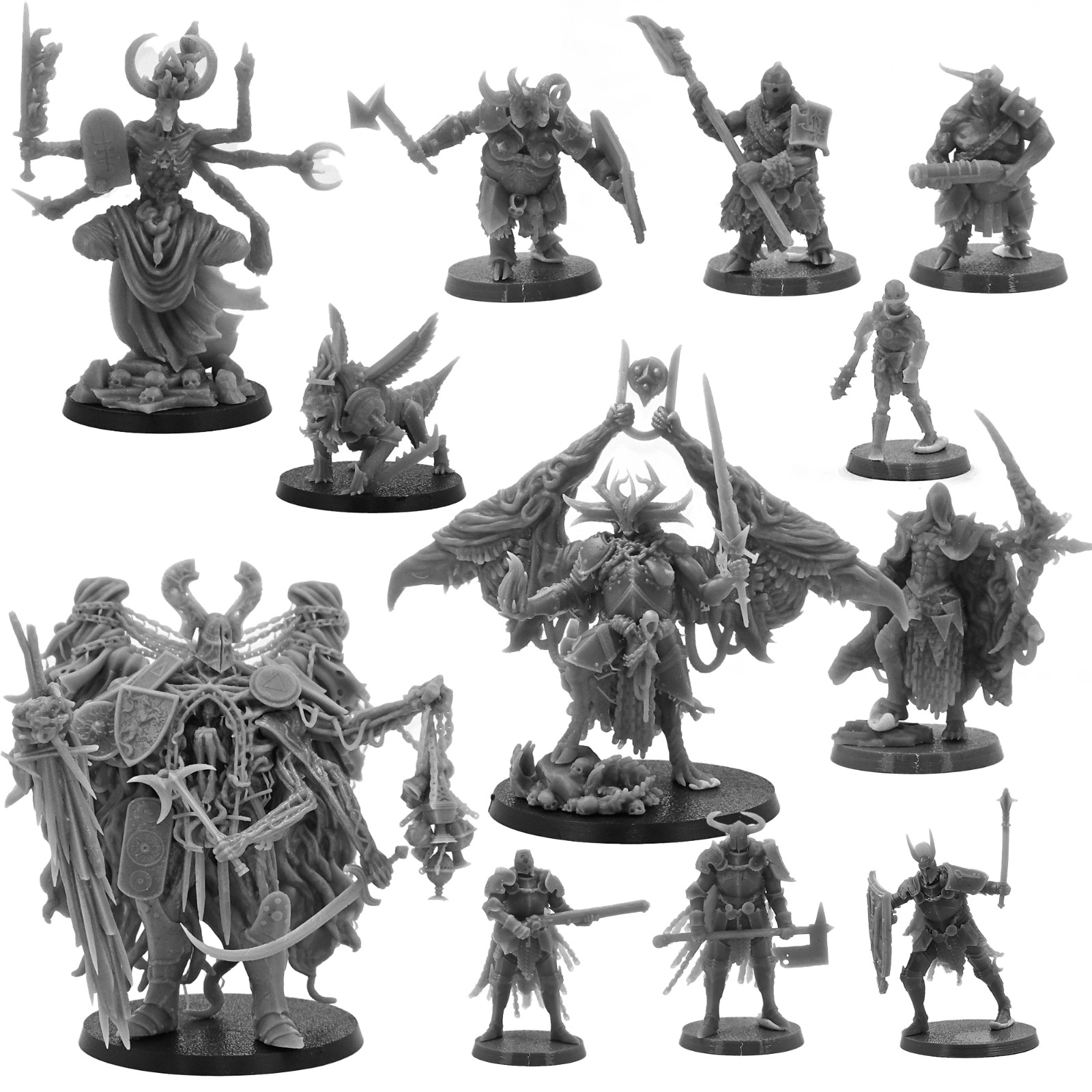 Comp w/  TrenchCrusade | Court of the Seven Headed Serpent |32mm| PrintonDemand