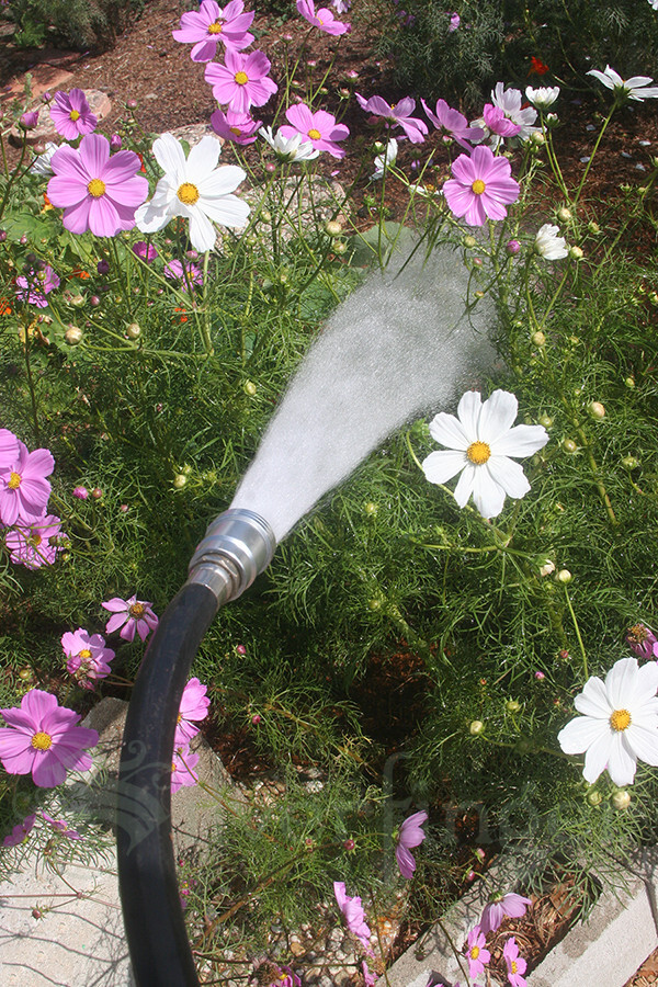 SPRAY HEAD Garden Hose Irrigation Watering Attachment Aluminum Metal Sprayer