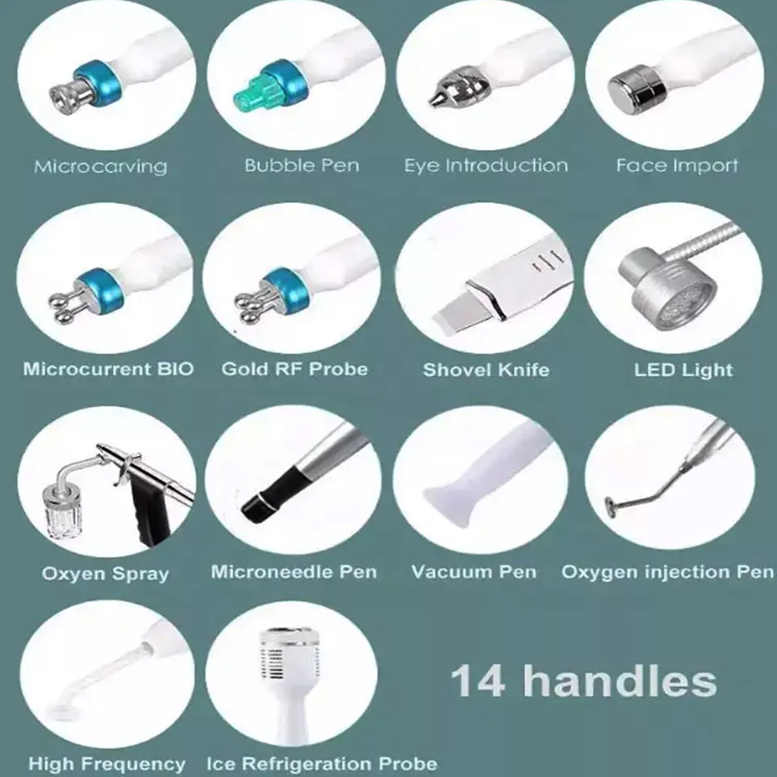 14in1 Hydra Spa Facial Beauty Machine Hydro Dermabrasion Skin Cleaning Face LijK