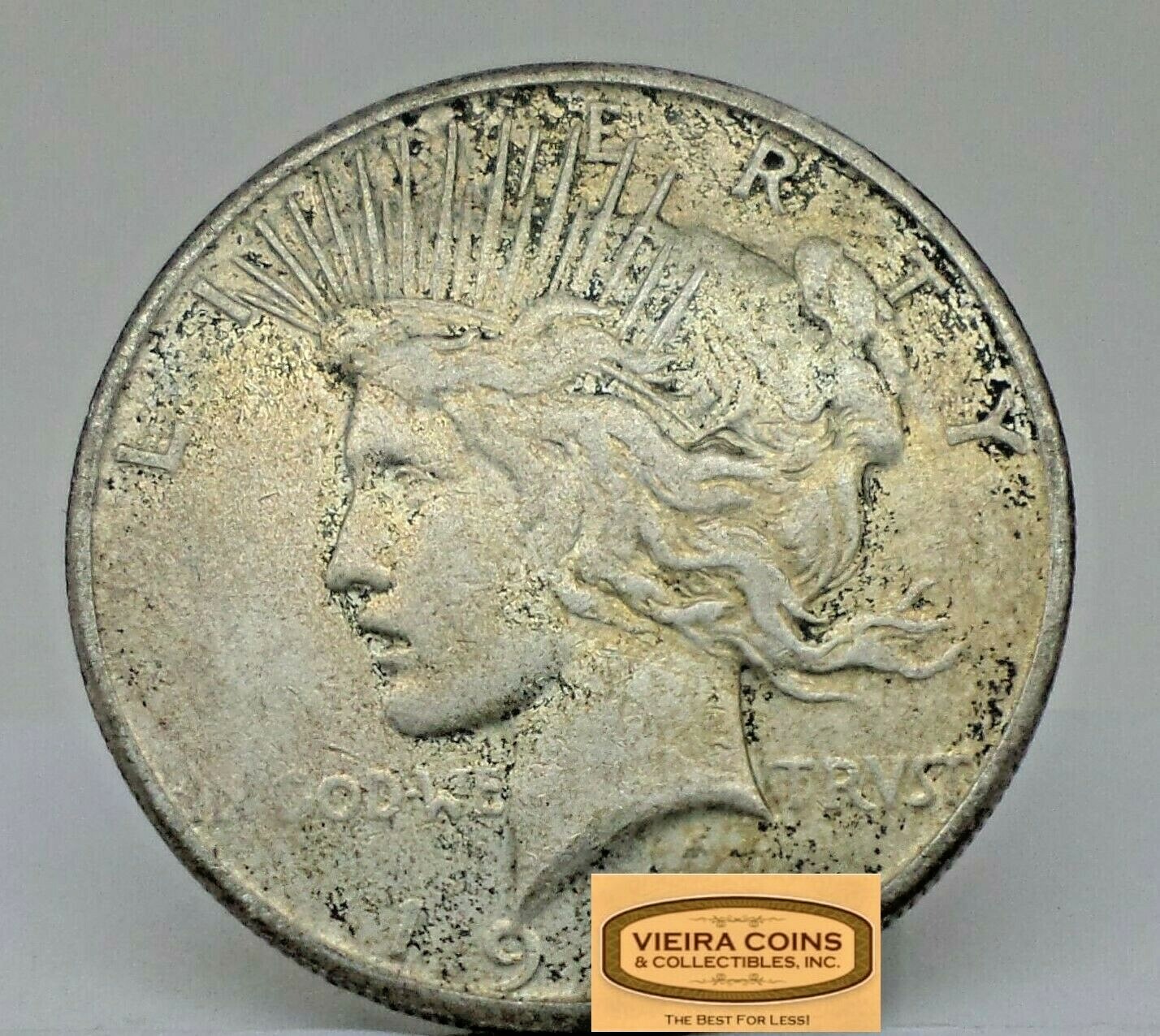 1921-1935 Random Year Cull Peace Silver Dollar, Full Dates, no Holes - #D9