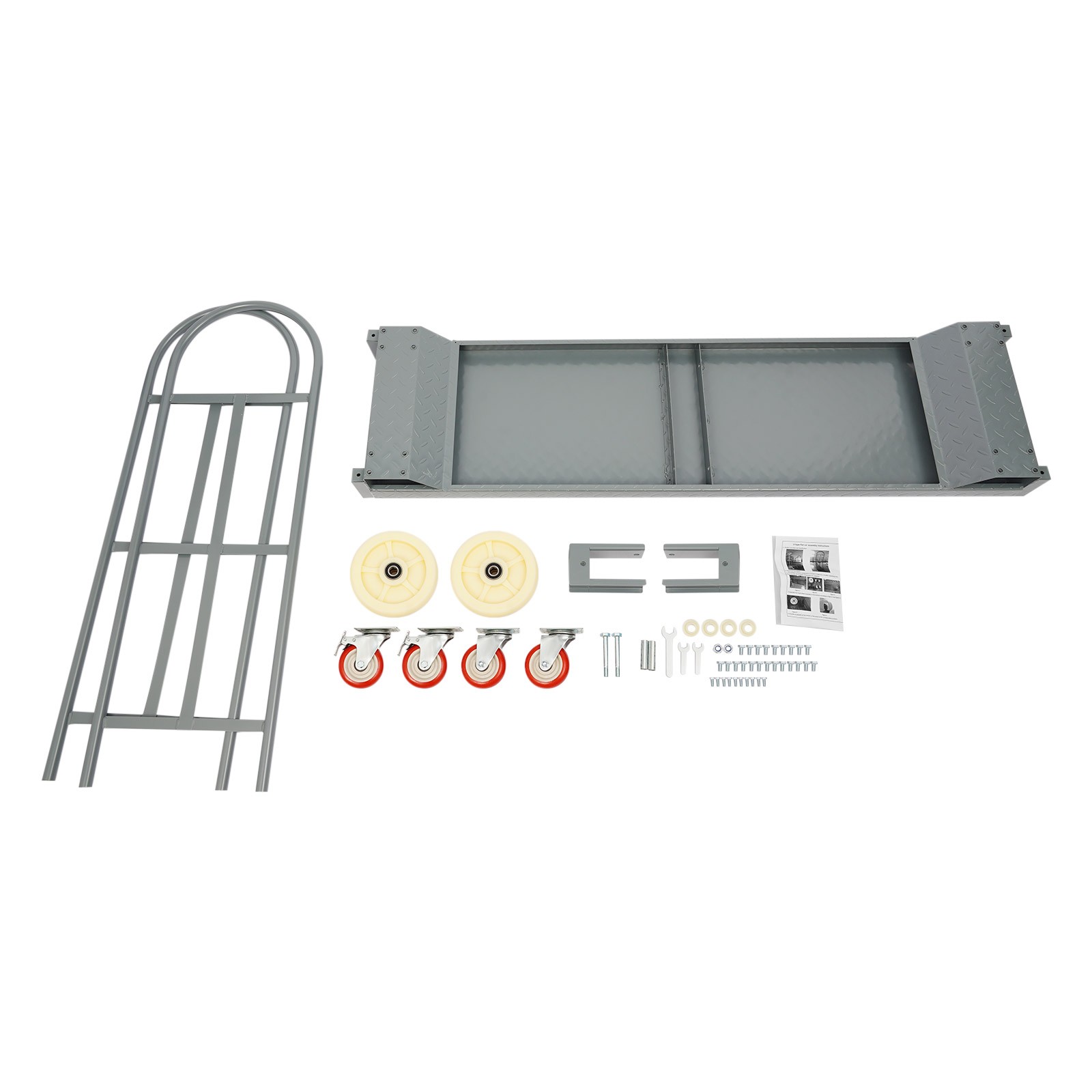 60.5*15.7*52.2in H U-Boat Cart, 2000LBS Capacity U-Boat Platform Truck Dolly