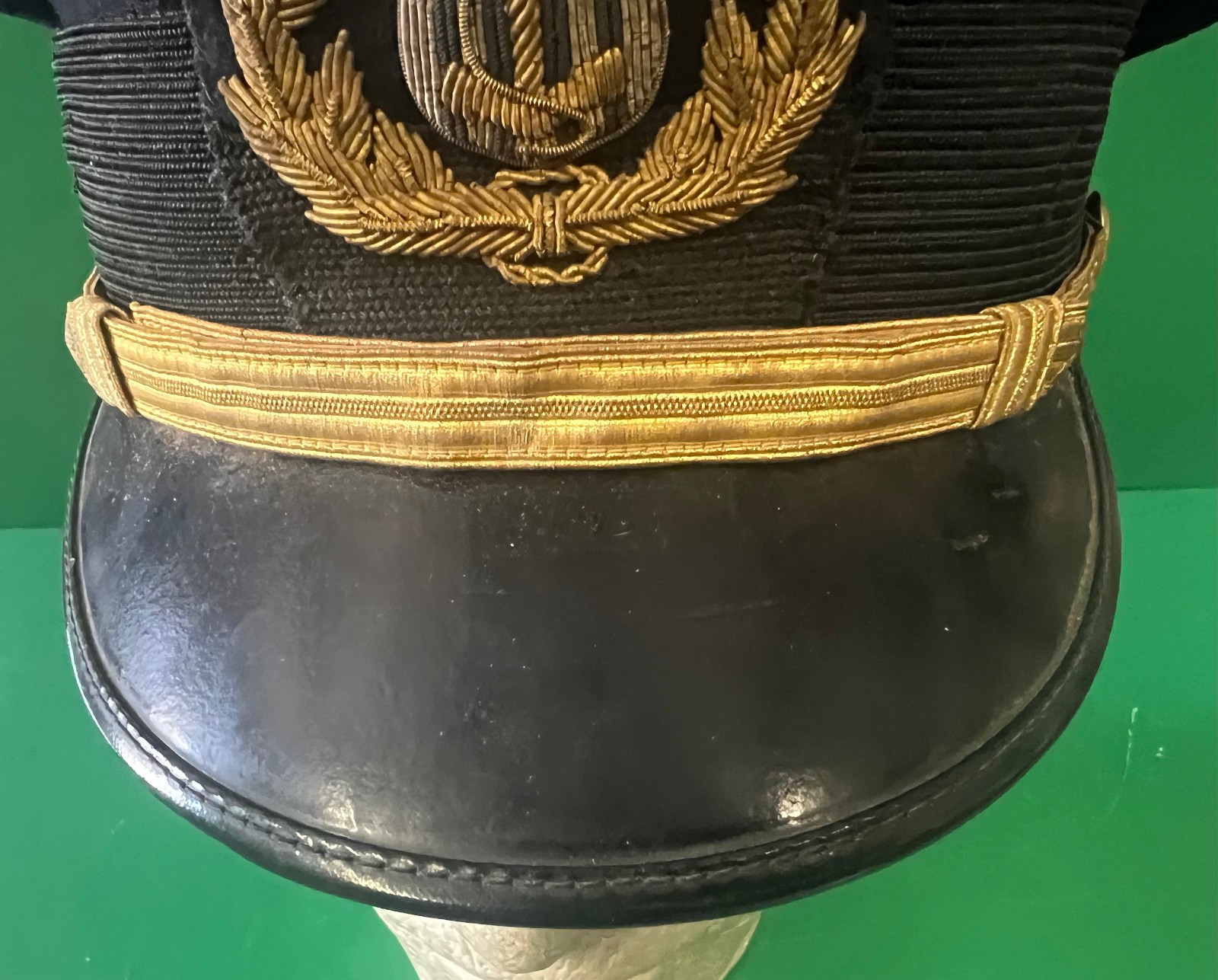 US MARITIME SERVICE OFFICER’S VISOR CAP W/BULLION BADGE