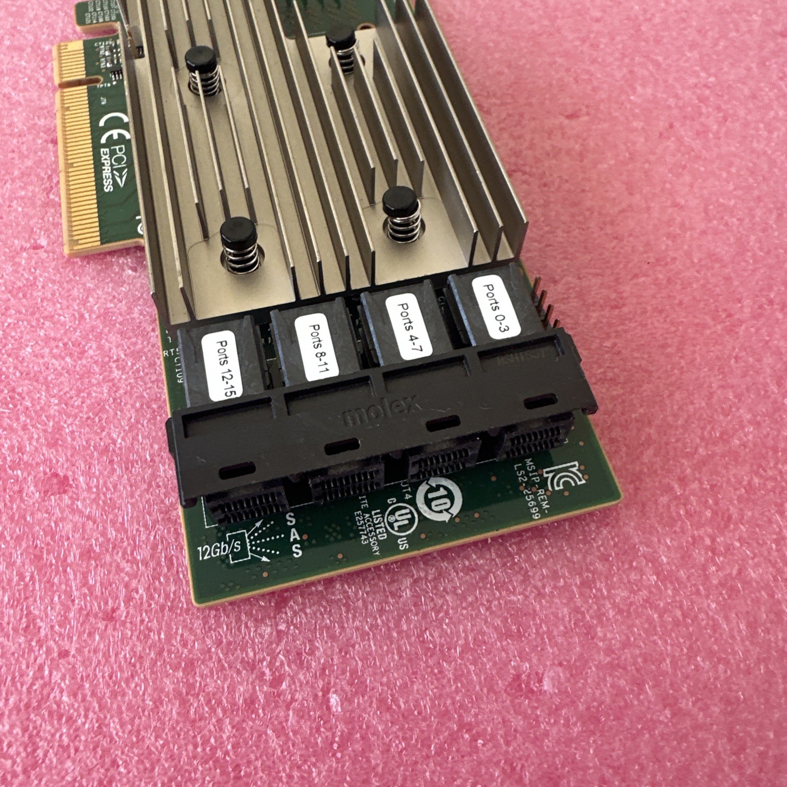 LSI 9305-16i 12Gbps SAS-3 PCIe x8 HBA 16-Ports Raid Controller