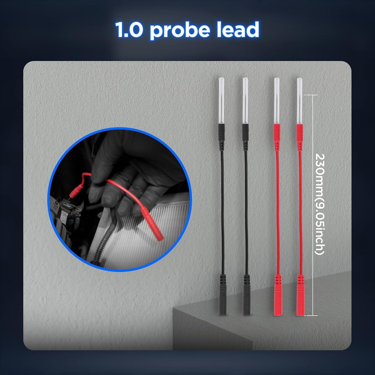 68PCS Automotive Multimeter Test Leads Kit Clips Electrical Test Diagnostic Tool