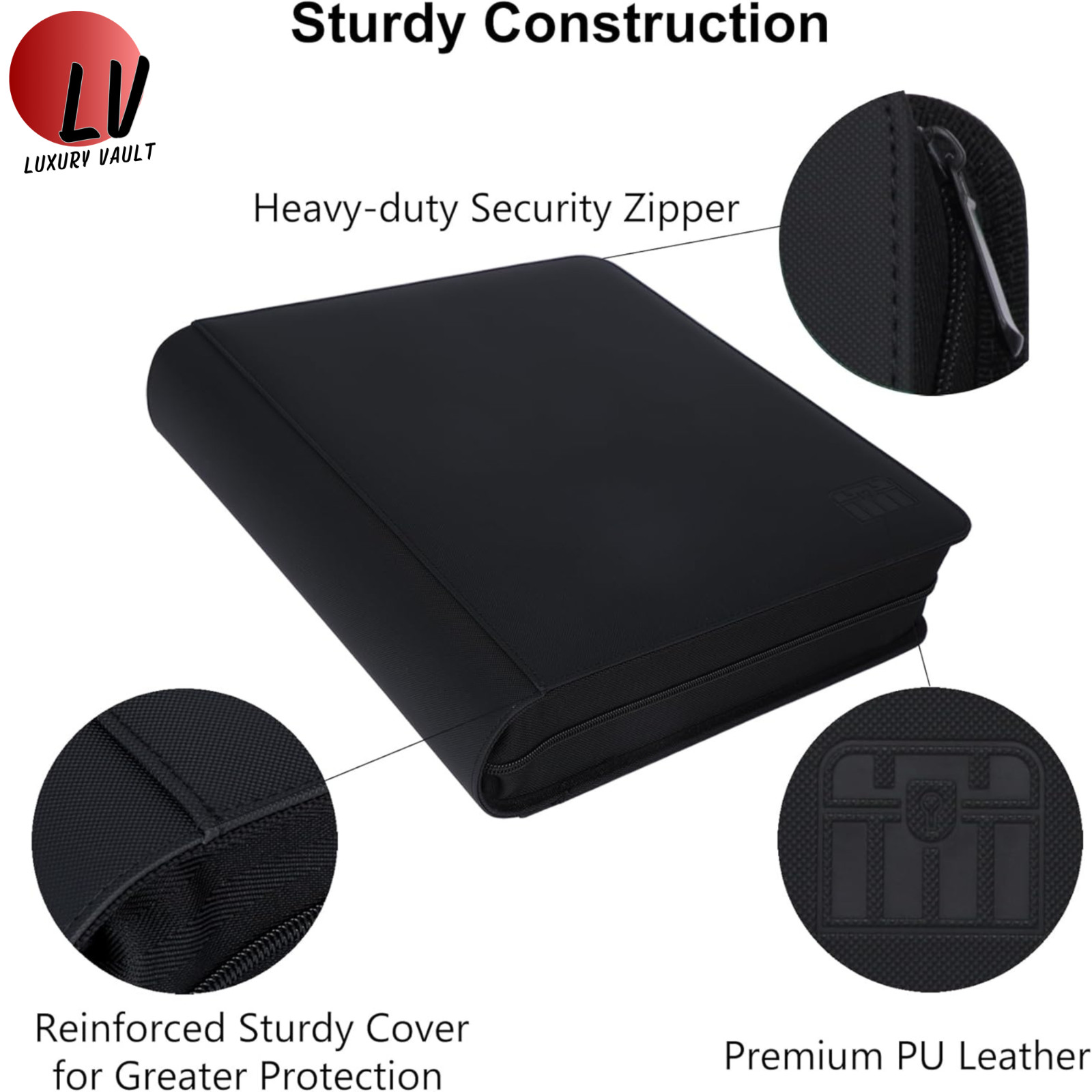 PSA Slab Binder 60 Card Holder Graded Card Album Display Case CGC BGS CSG Zipper