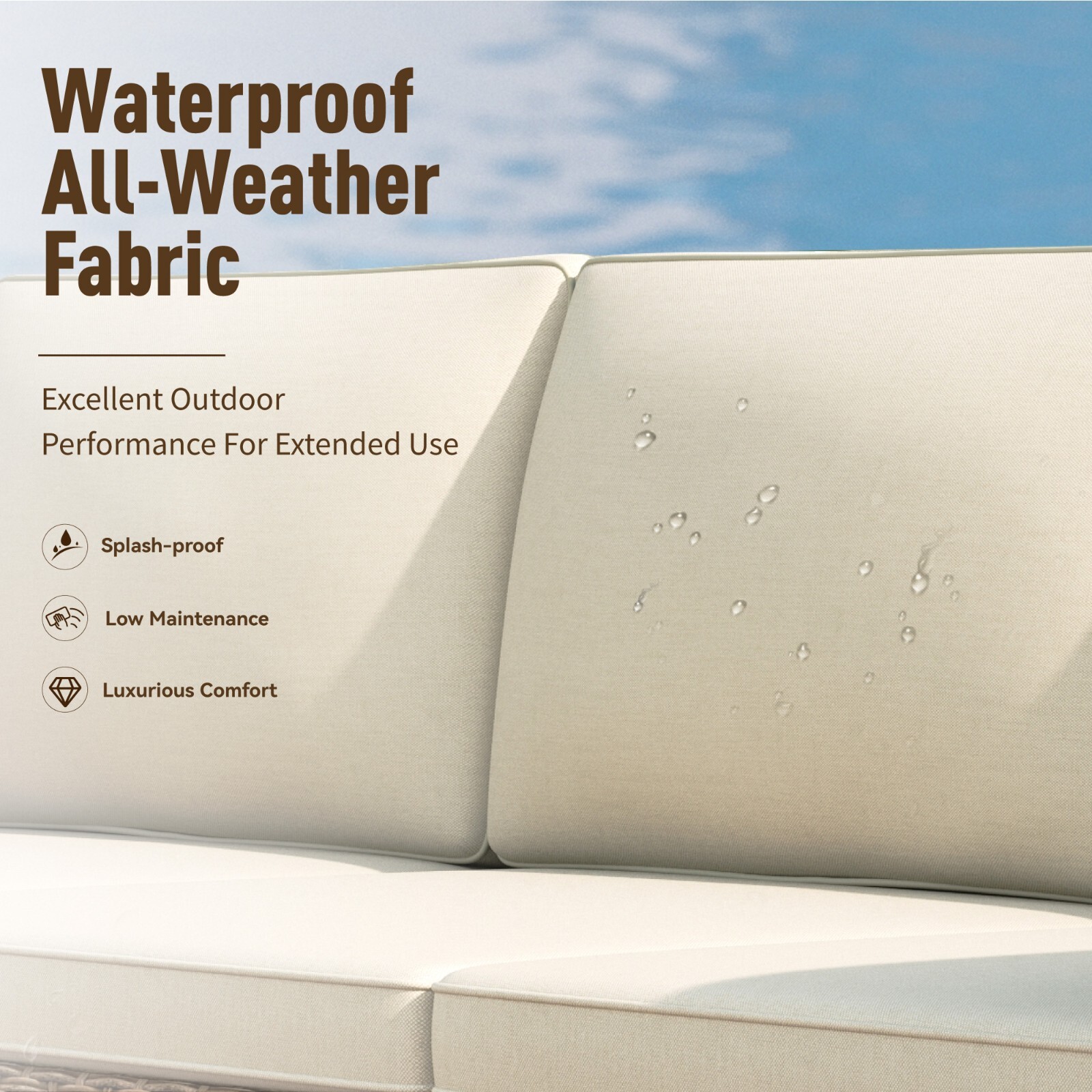 Outdoor Furniture Rattan Furniture Patio Conversation Set Outdoor Wicker Sofa