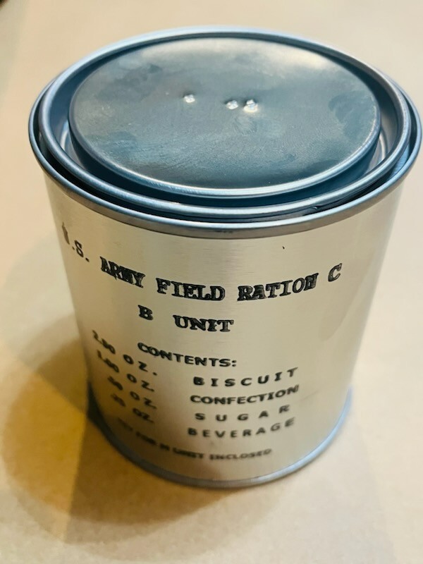 Early War Fully Edible WWII C Ration B Unit - Historically Accurate