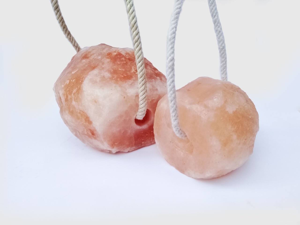 Pack of 2 Himalayan Rock Salt Licks 2 LB Each for Horses - Natural Mineral Block