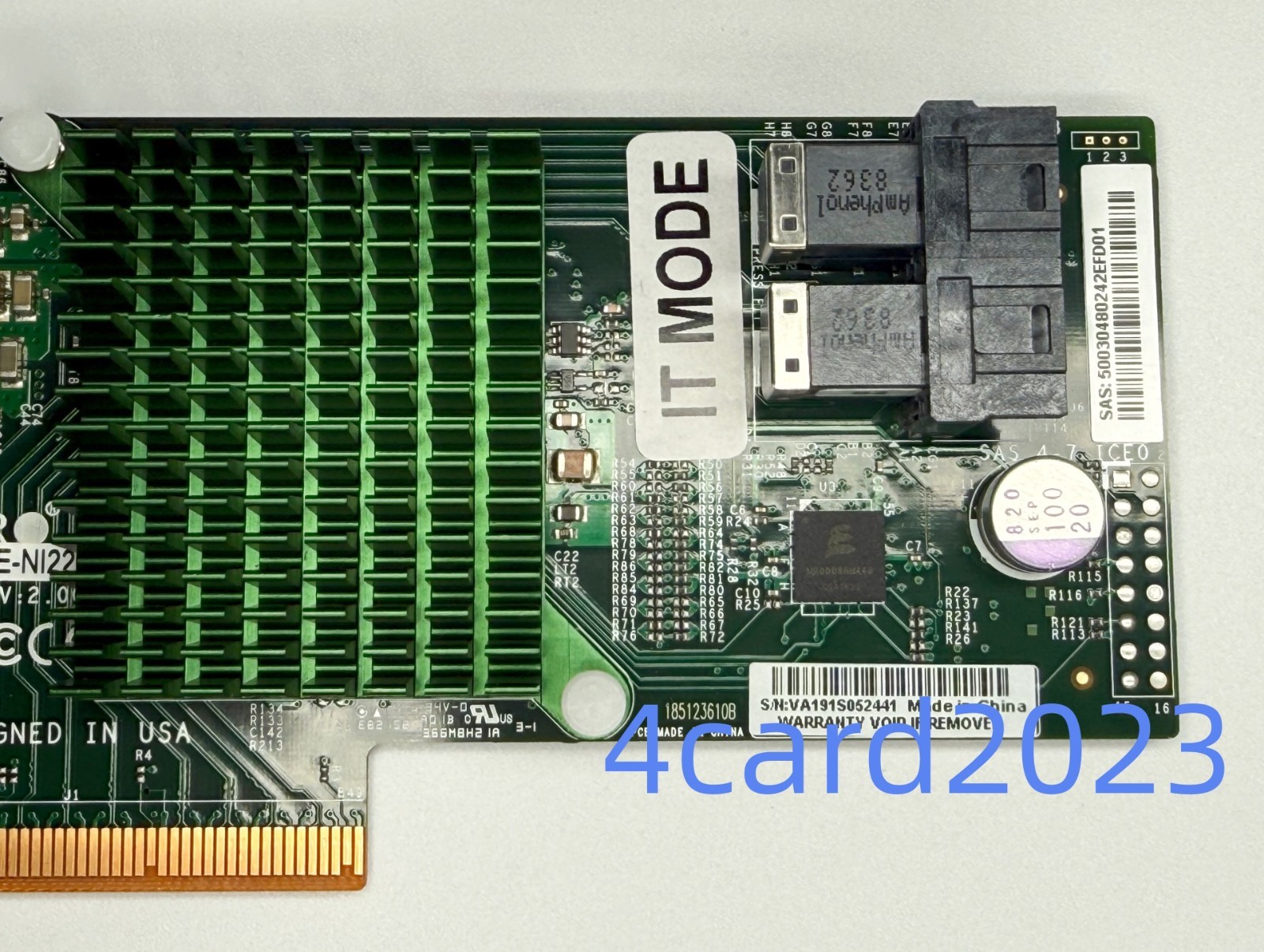 Supermicro AOC-S3008l-L8E-N122 12G HBA IT mode ZFS FreeNAS unRAID 2*SATA cable